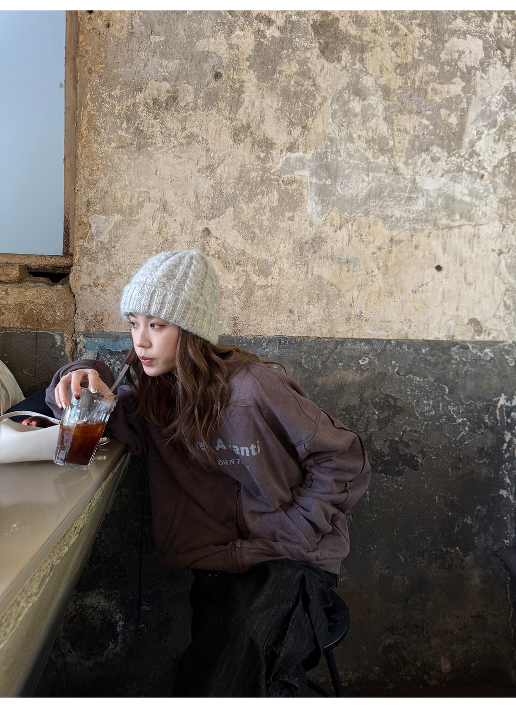 LelyMooch ジップスウェット アメリカンヴィンテージ風  LEM264