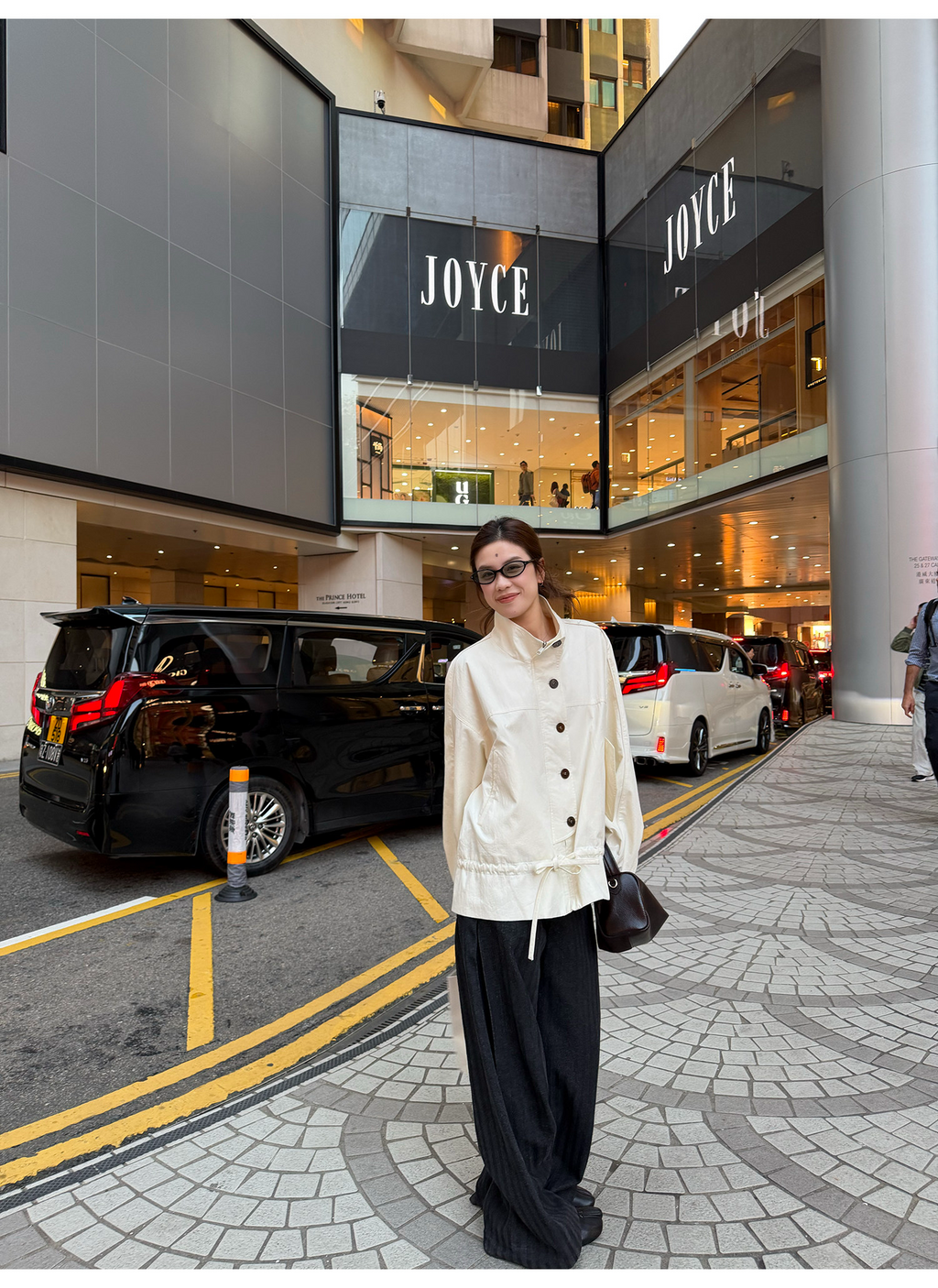 LelyMooch 立ち襟 ドロスト ミドル丈コート  LEM317