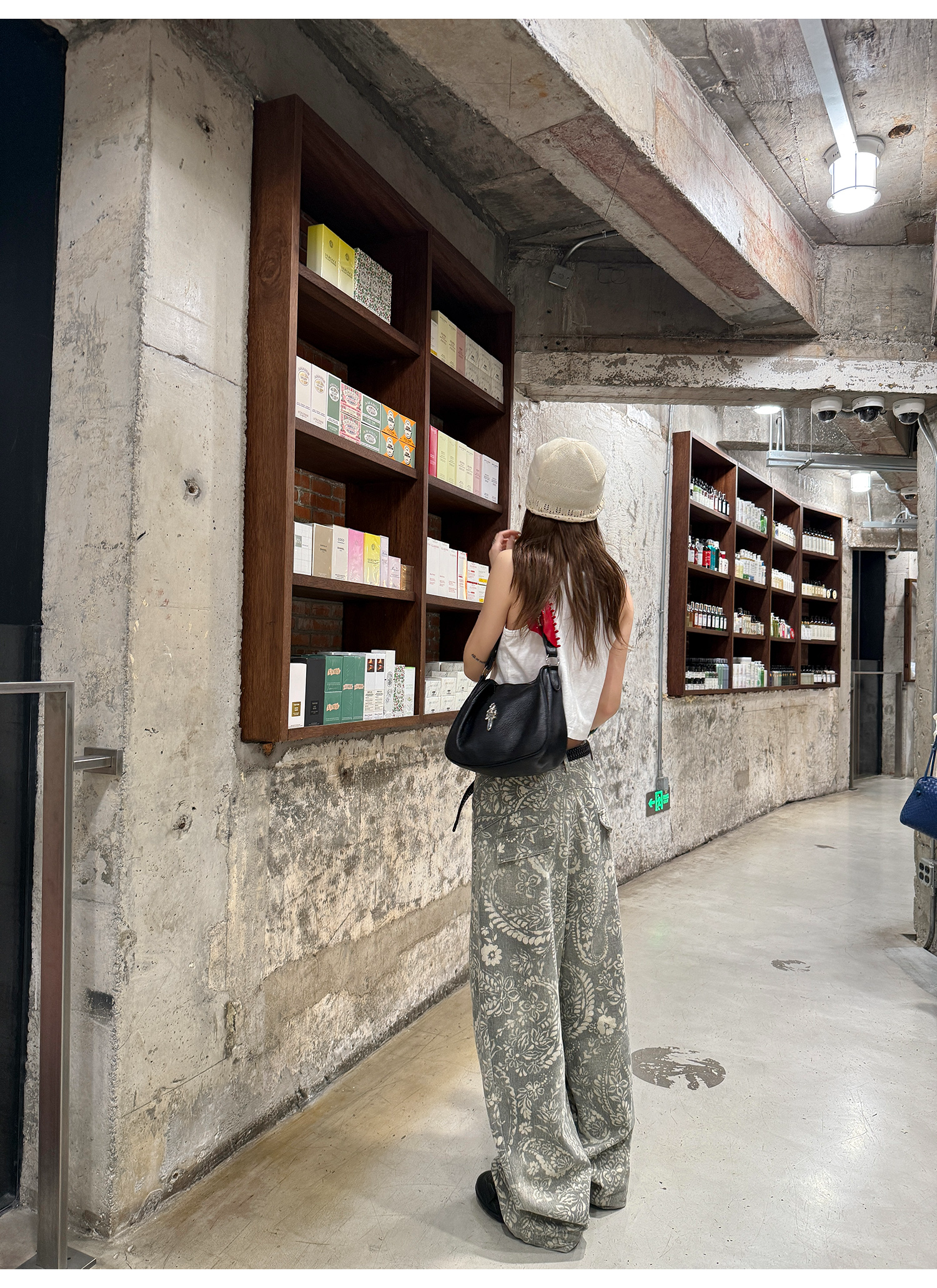 LelyMooch ペイズリー柄 ワイドパンツ  LEM221