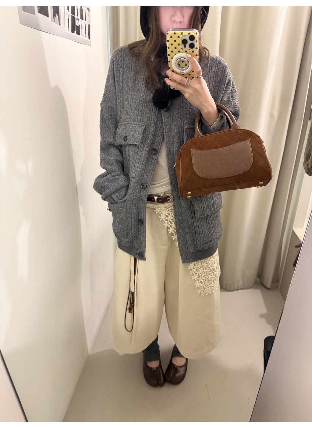 LelyMooch コットン刺しゅうスカートカバー  LEM258