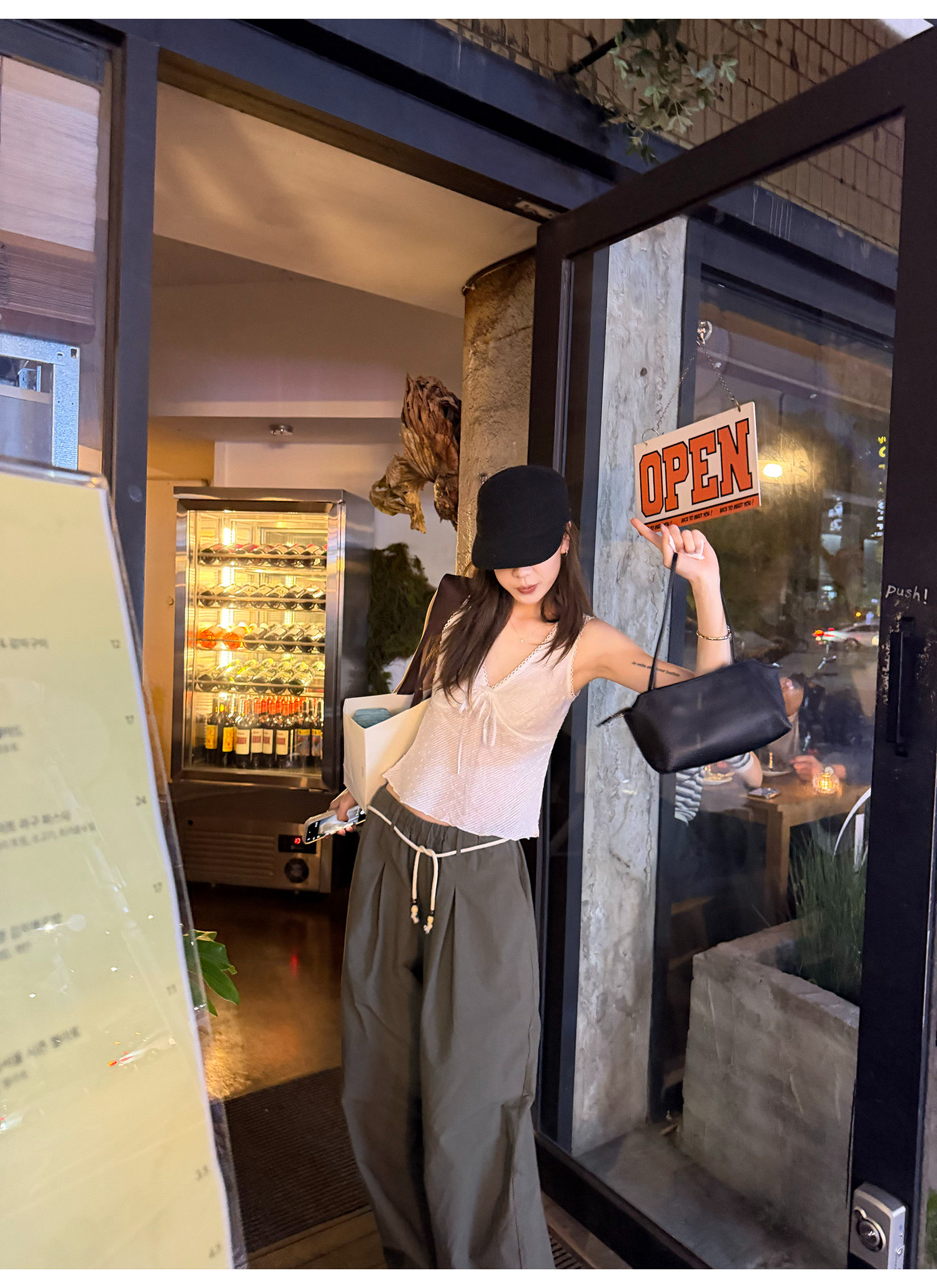 LelyMooch こなれ感ダブルウエスト カーブパンツ  LEM367