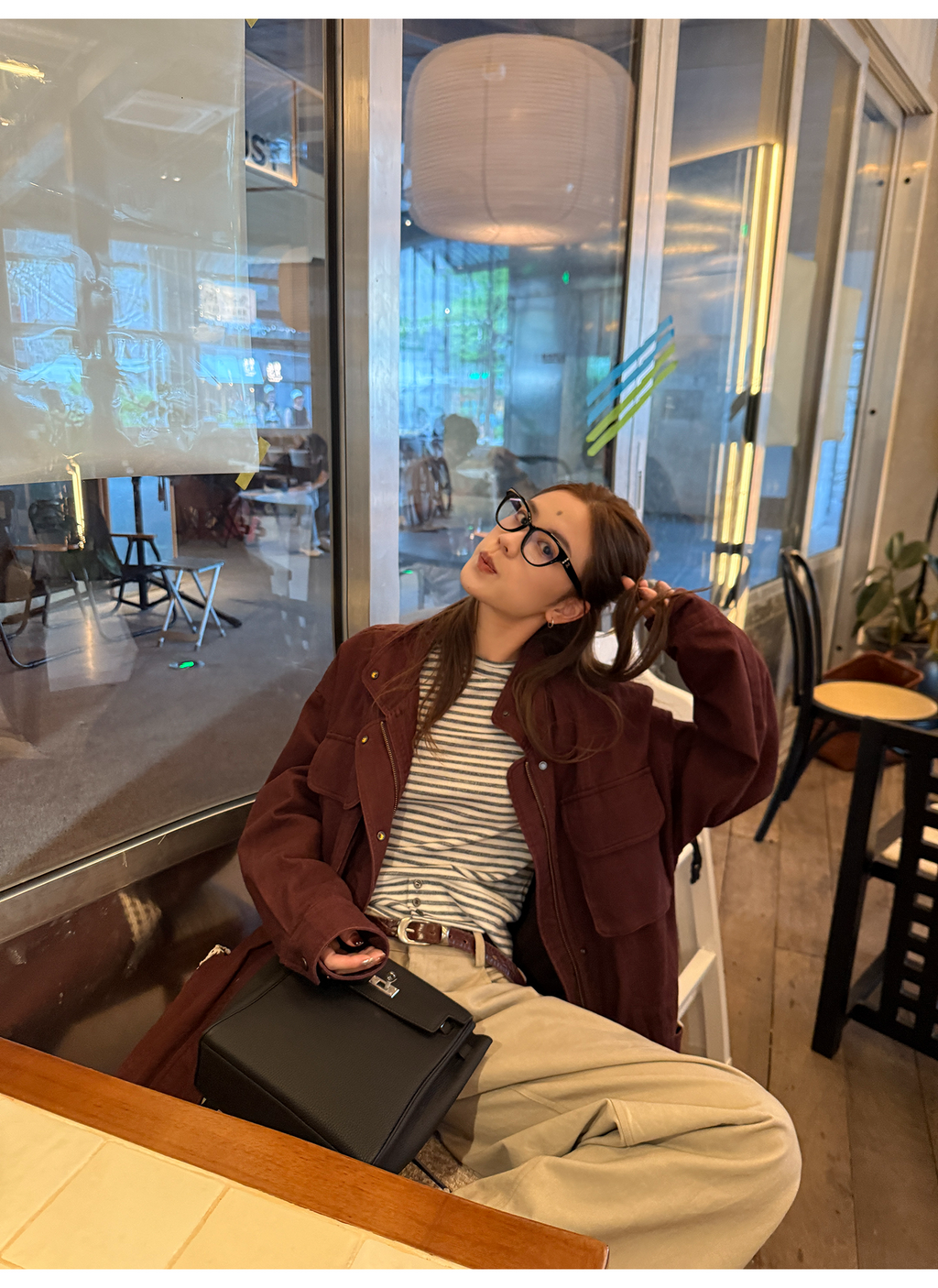 LelyMooch ゆるっとフリースワークジャケット  LEM242