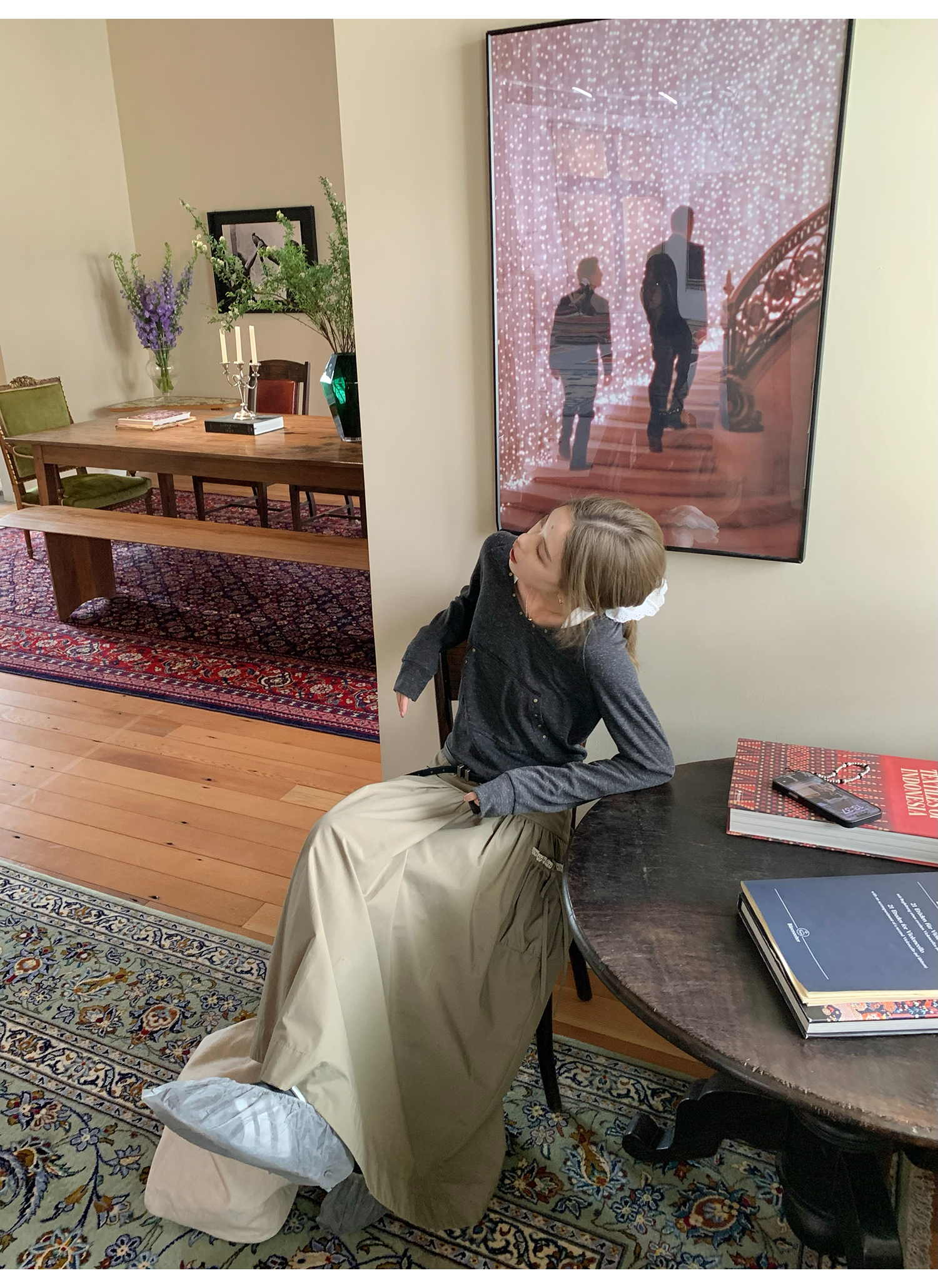 LelyMooch  レトロ調 ショートパーカー フード付き  LEM123