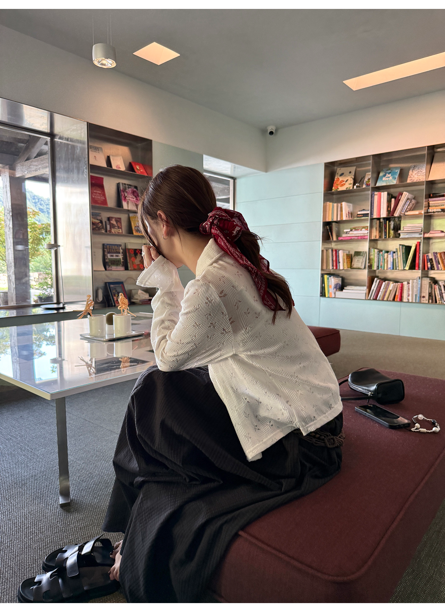 LelyMooch ニットカーデ＆レースキャミセット  LEM209