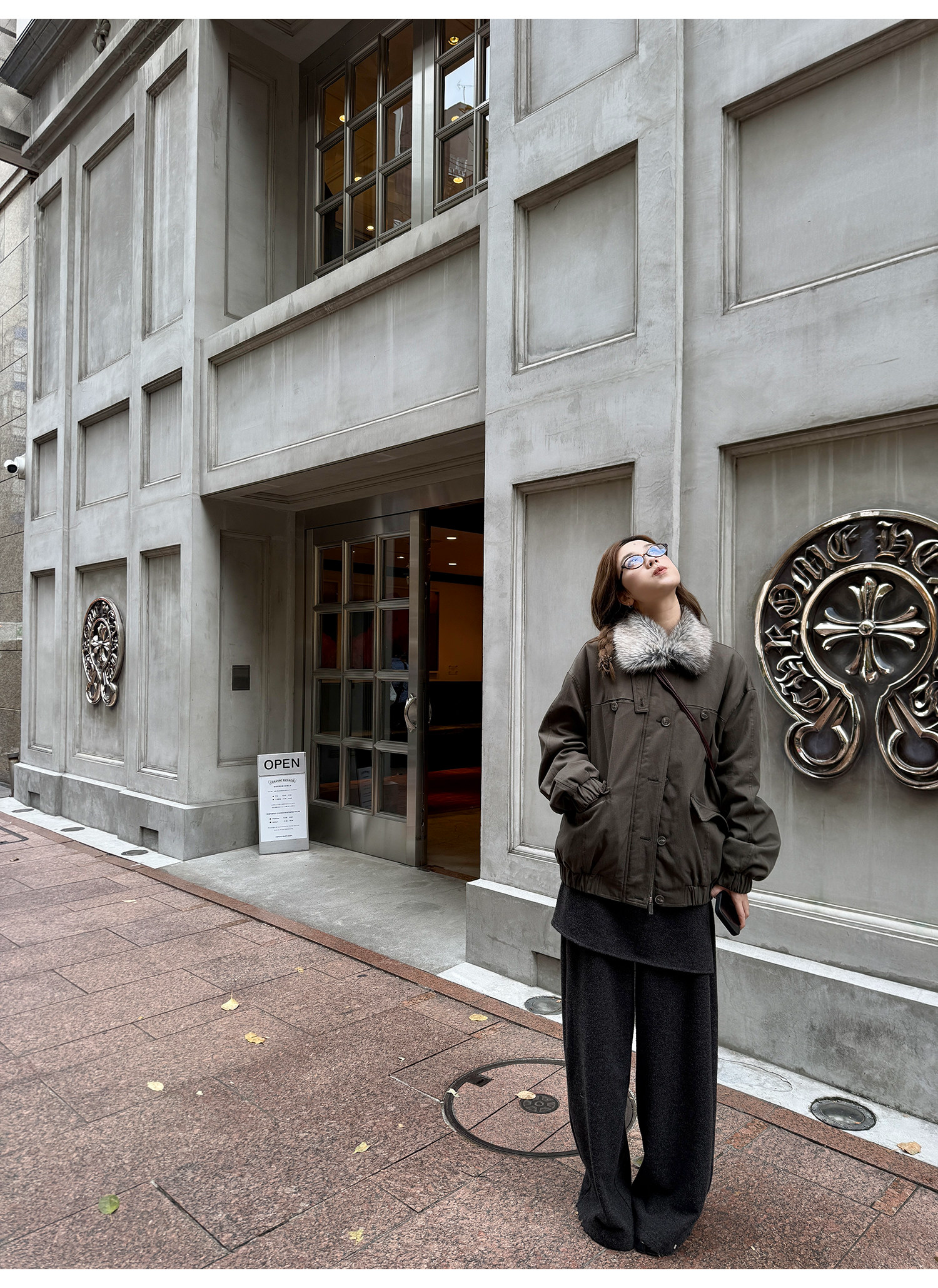 LelyMooch レイヤード風 ワイドパンツ  LEM283