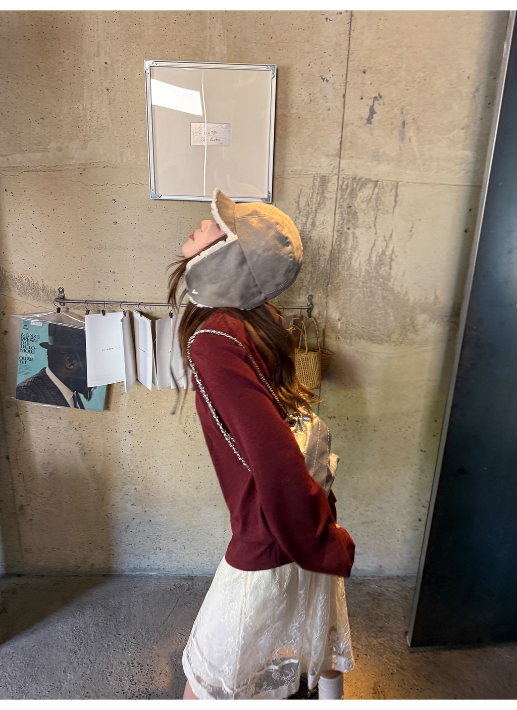 LelyMooch 刺繍ハートのベロアロンT　LEM241