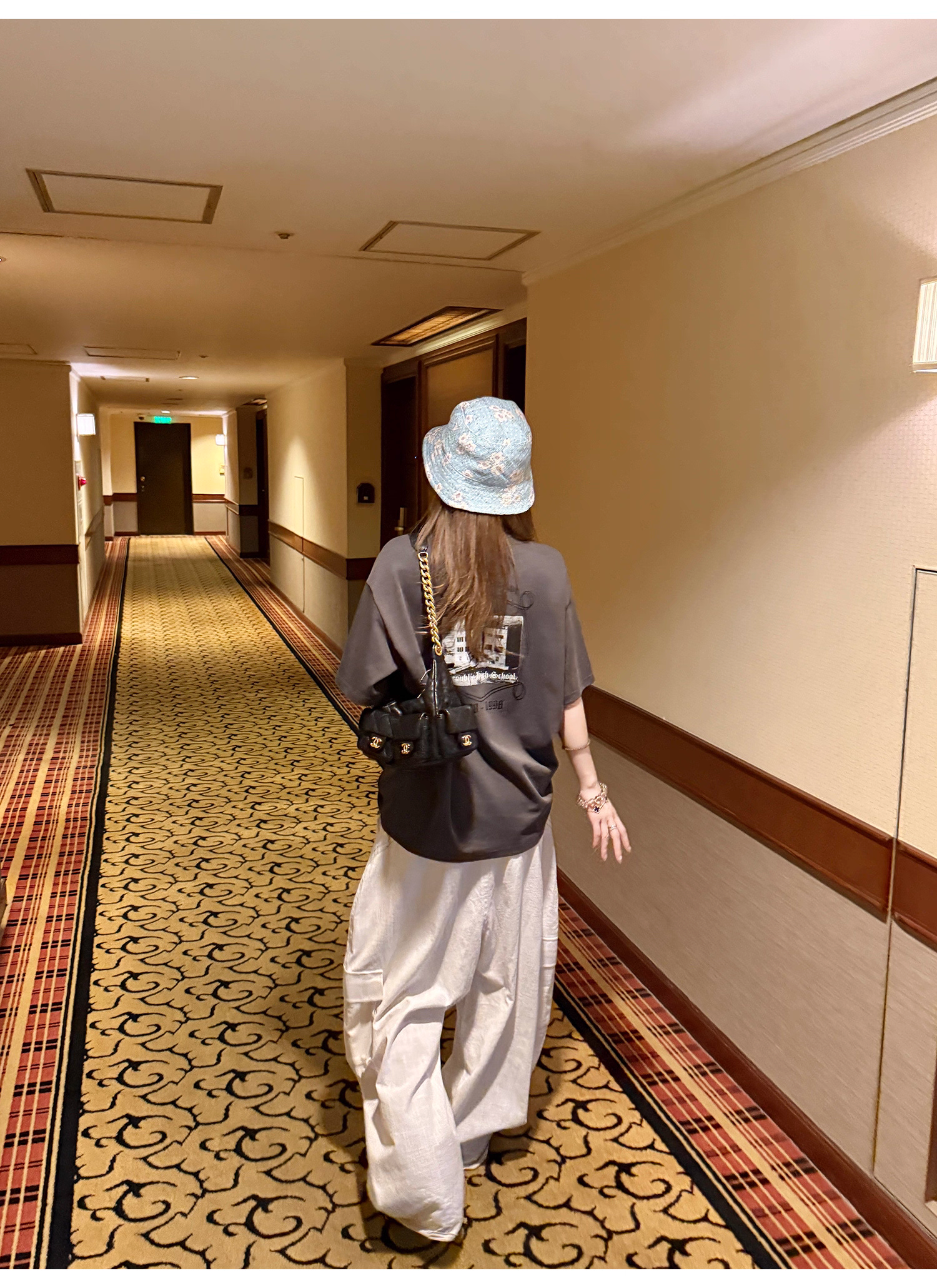 LelyMooch ストリート白ワイルドパンツ  LEM190