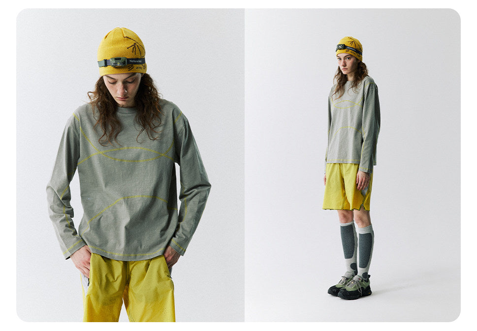 スラブコットンTシャツ  LOM077