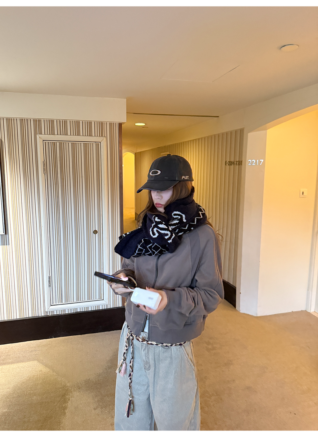 LelyMooch 裏起毛ジップアップフーディー　LEM275