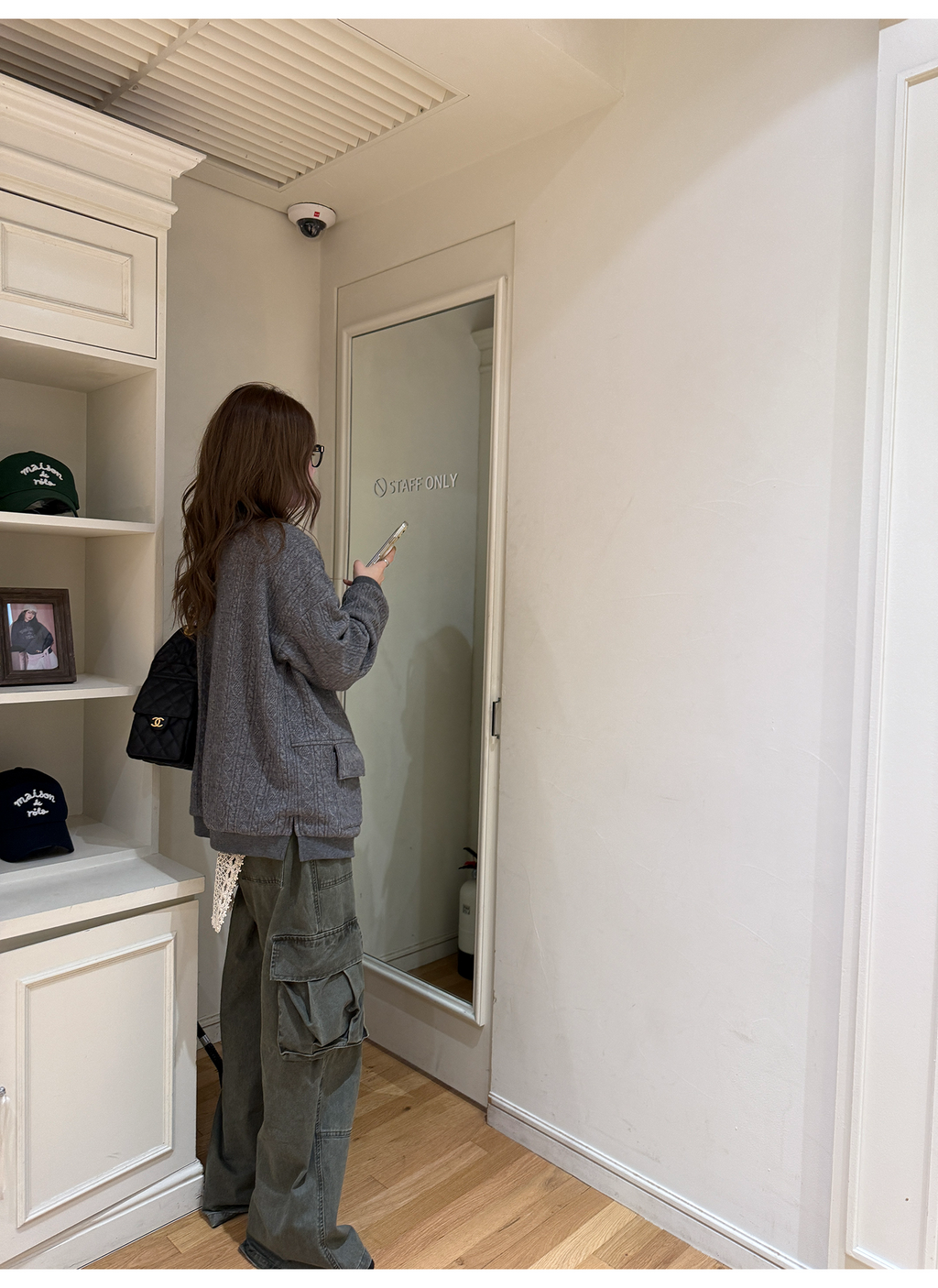 LelyMooch フェード加工ワークパンツ　LEM261