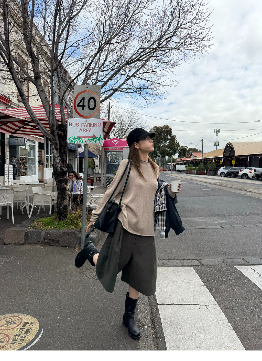 LelyMooch リネン混 ゆるニットトップス  LEM404