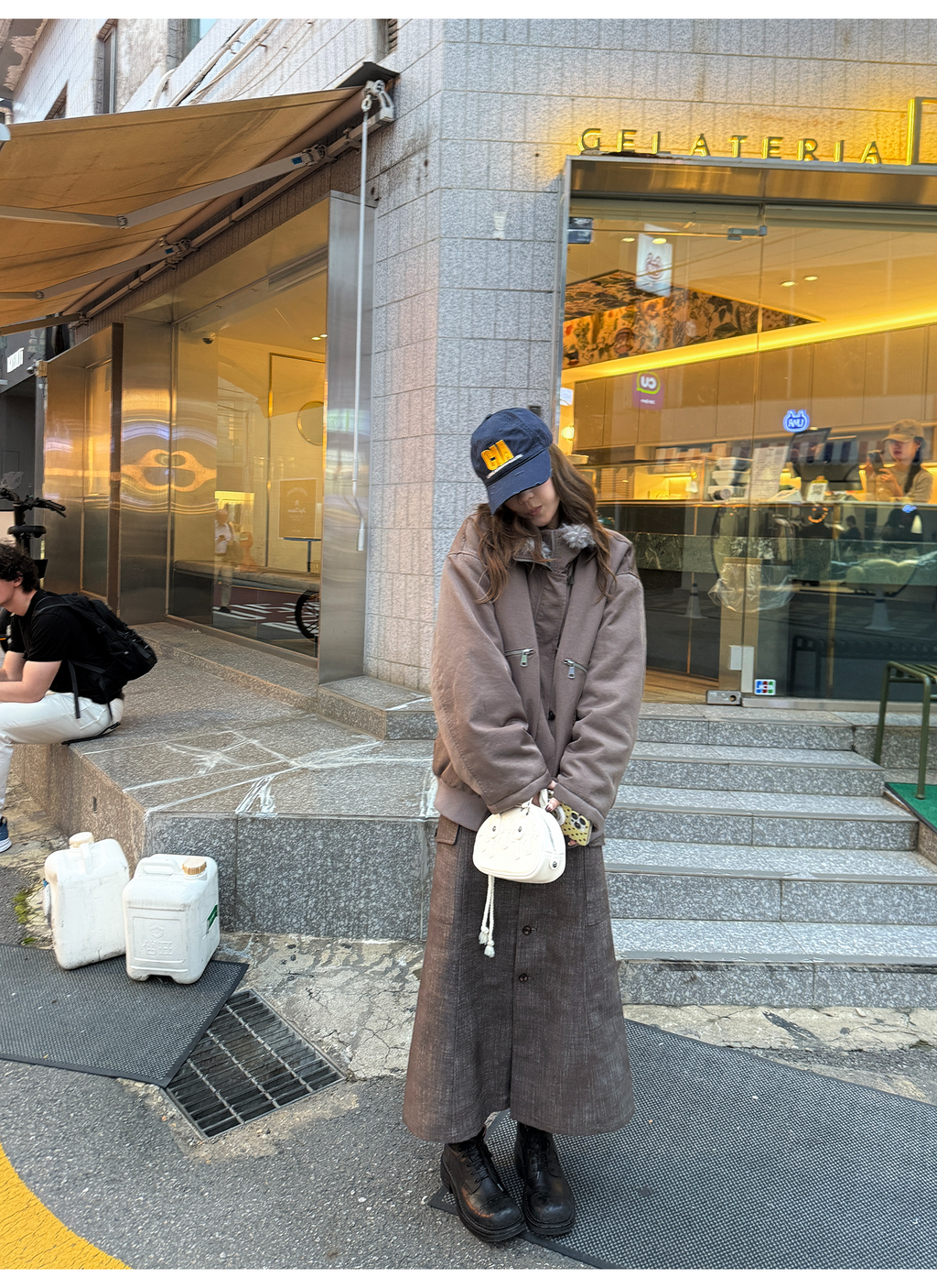 LelyMooch エコファーライナー付きモッズコート　LEM259