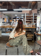 LelyMooch ペイズリー柄 ワイドパンツ  LEM221