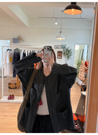 LelyMooch Black and Grey Check Jacket LEM248