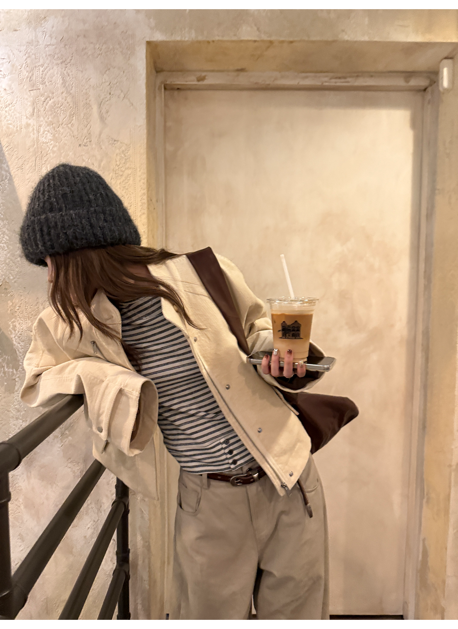 LelyMooch 厚手コーデュロイライダースジャケット LEM245