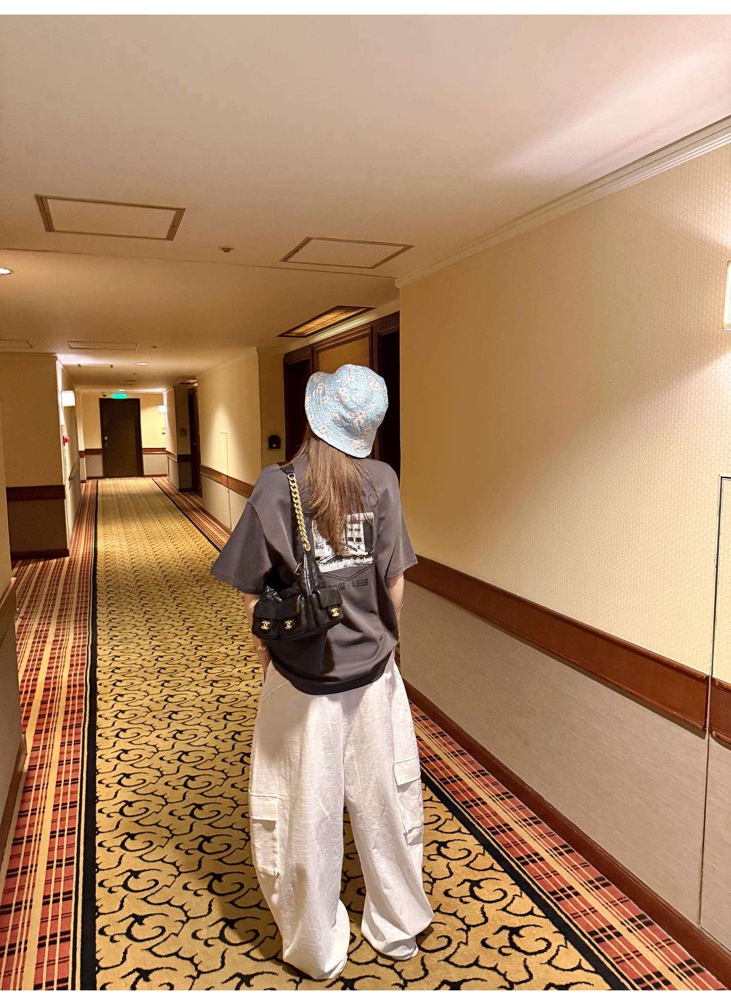 LelyMooch ストリート白ワイルドパンツ  LEM190