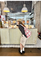 LelyMooch  夏万能デニム ハーフパンツ　マルチポケット  LEM118