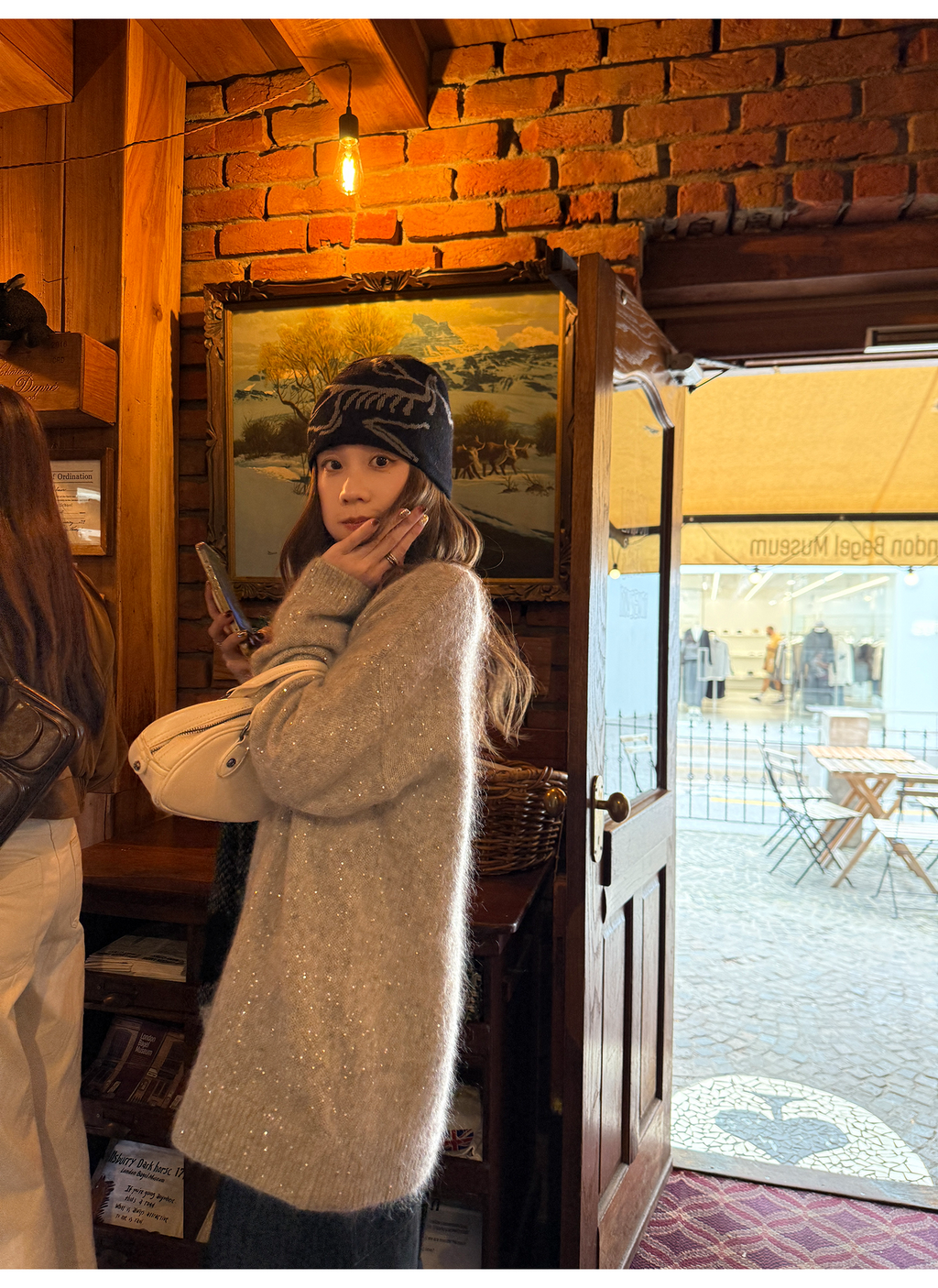 LelyMooch スパンコール入りカシミヤ混ニット  LEM267