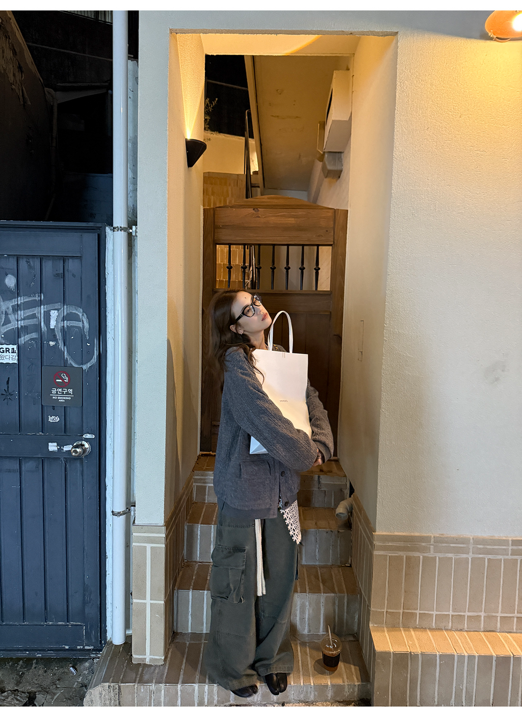 LelyMooch フェード加工ワークパンツ　LEM261