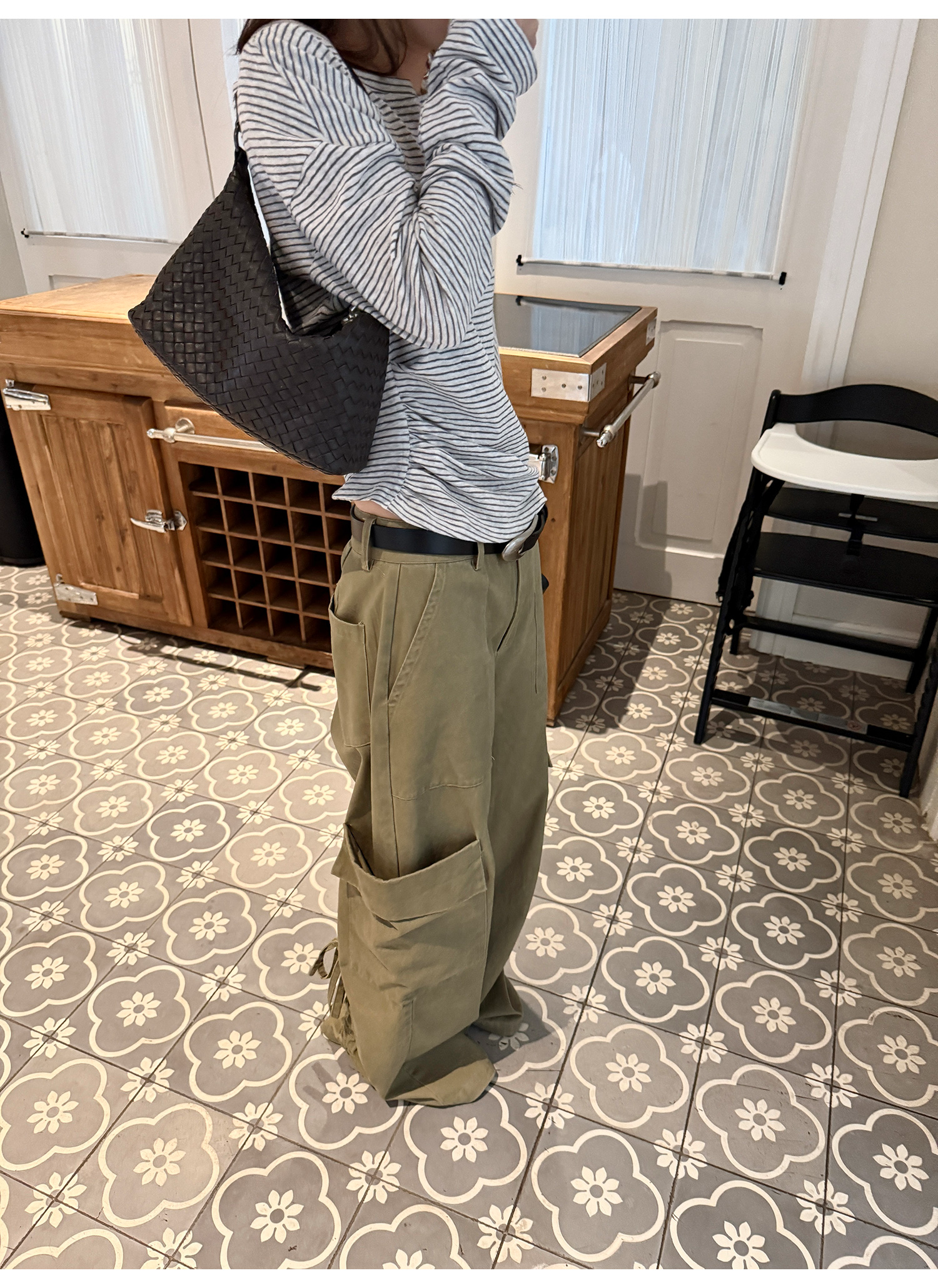 LelyMooch ドローコード付きコットンパンツ  LEM205