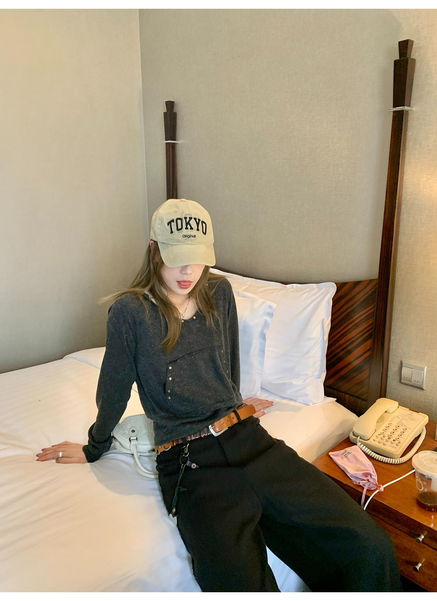 LelyMooch  レトロ調 ショートパーカー フード付き  LEM123