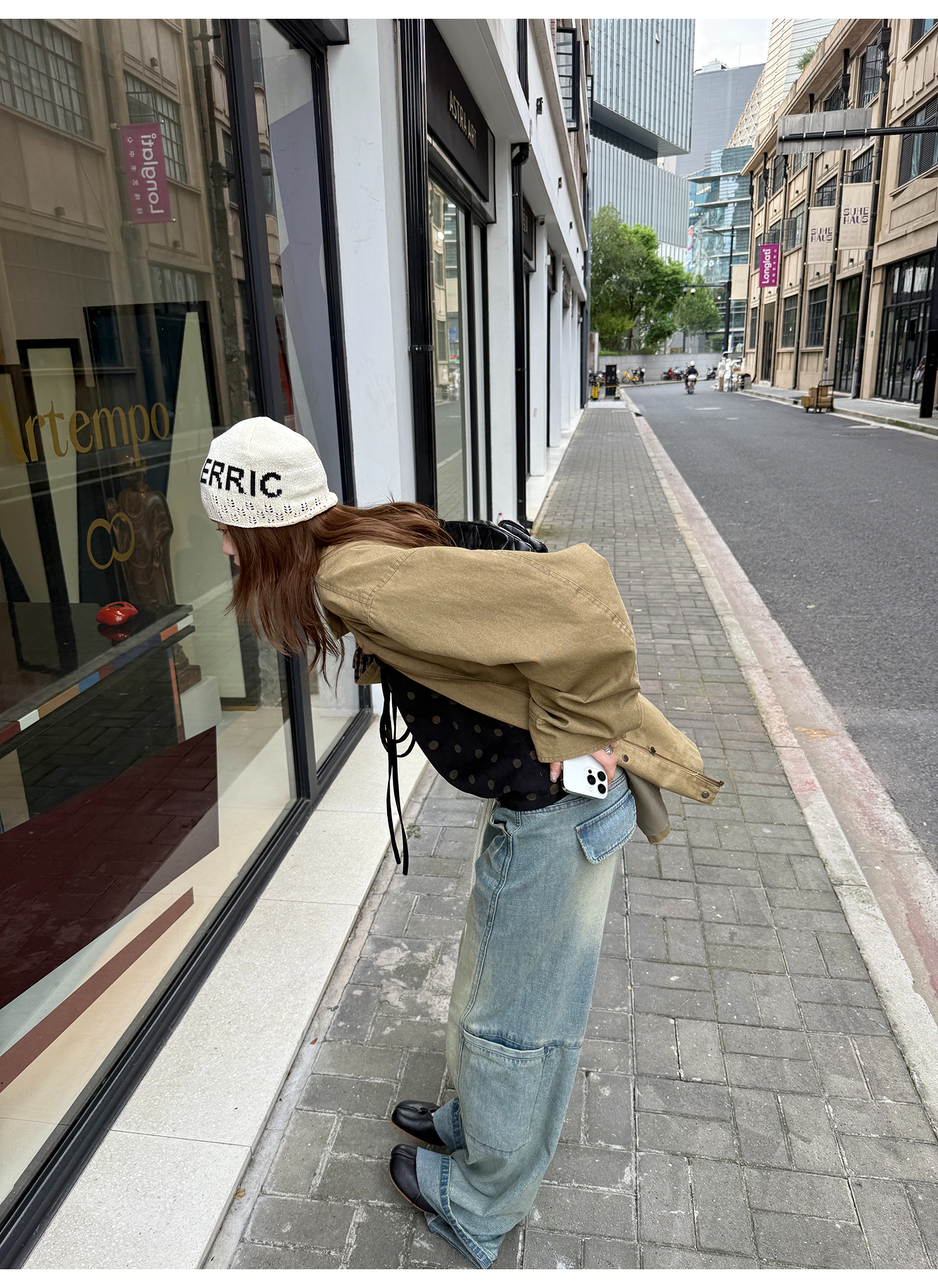 LelyMooch ヴィンテージウォッシュ デニムパンツ  LEM224