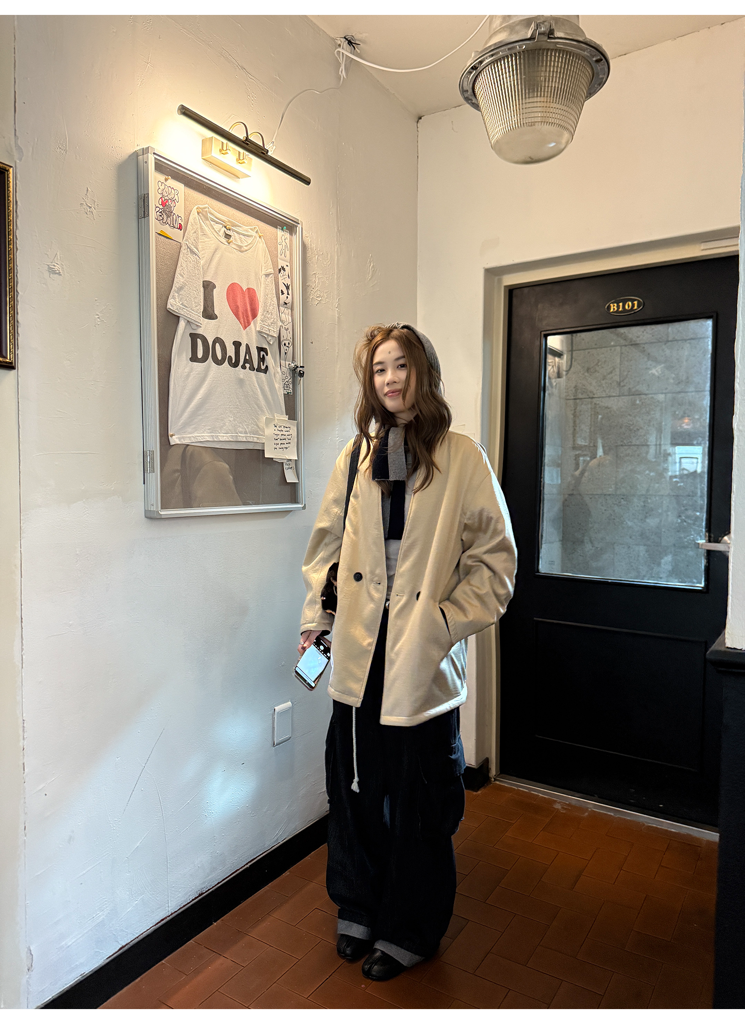 LelyMooch コーデュロイ リバーシブル中綿コート  LEM265