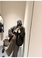 LelyMooch ブラウン系 ウール混 バルーンパンツ  LEM311