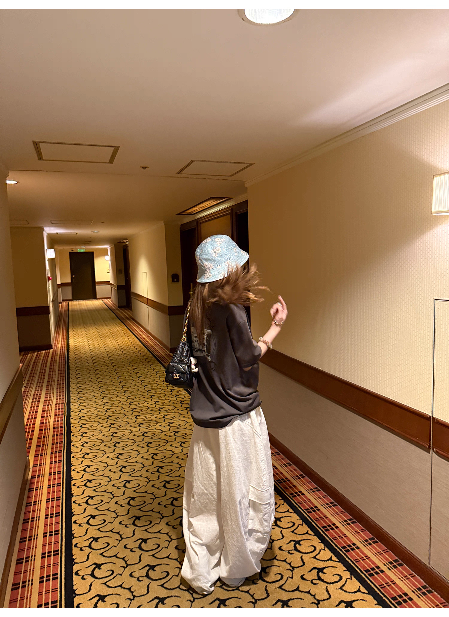 LelyMooch ストリート白ワイルドパンツ  LEM190