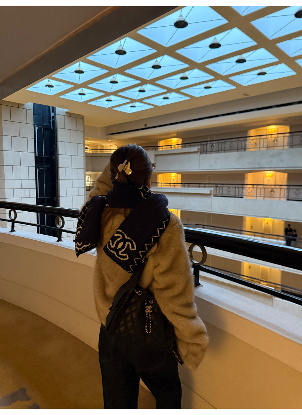 LelyMooch ふわふわエコファーコート｜オートミール  LEM268