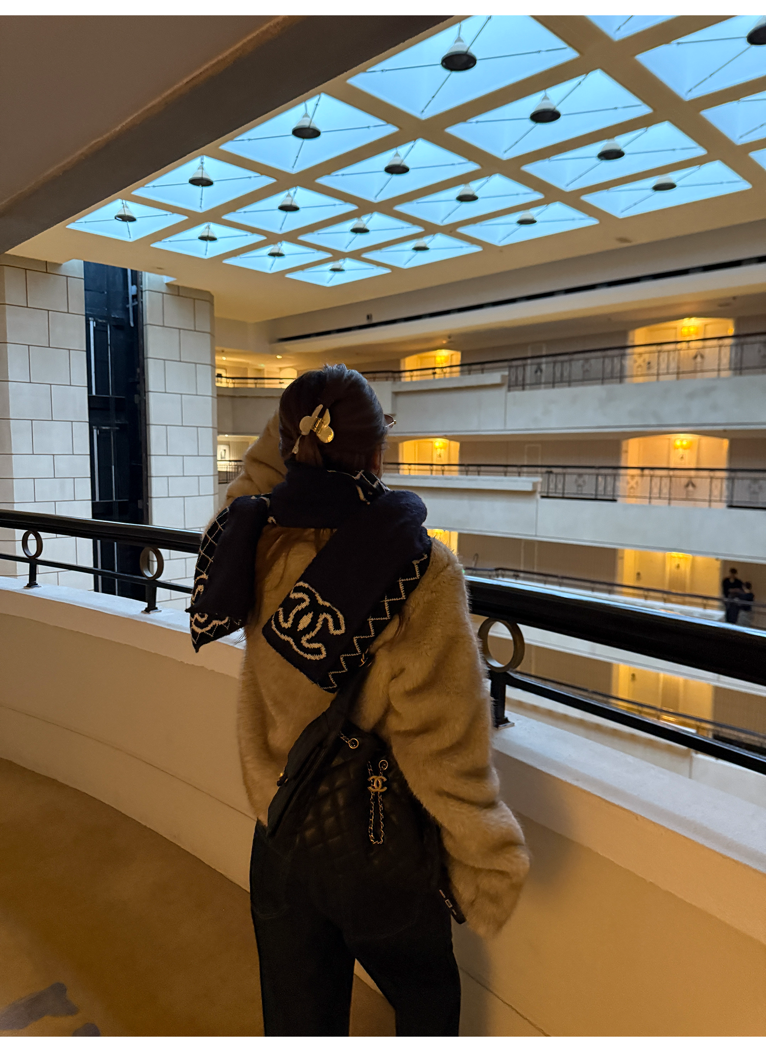 LelyMooch ふわふわエコファーコート｜オートミール  LEM268