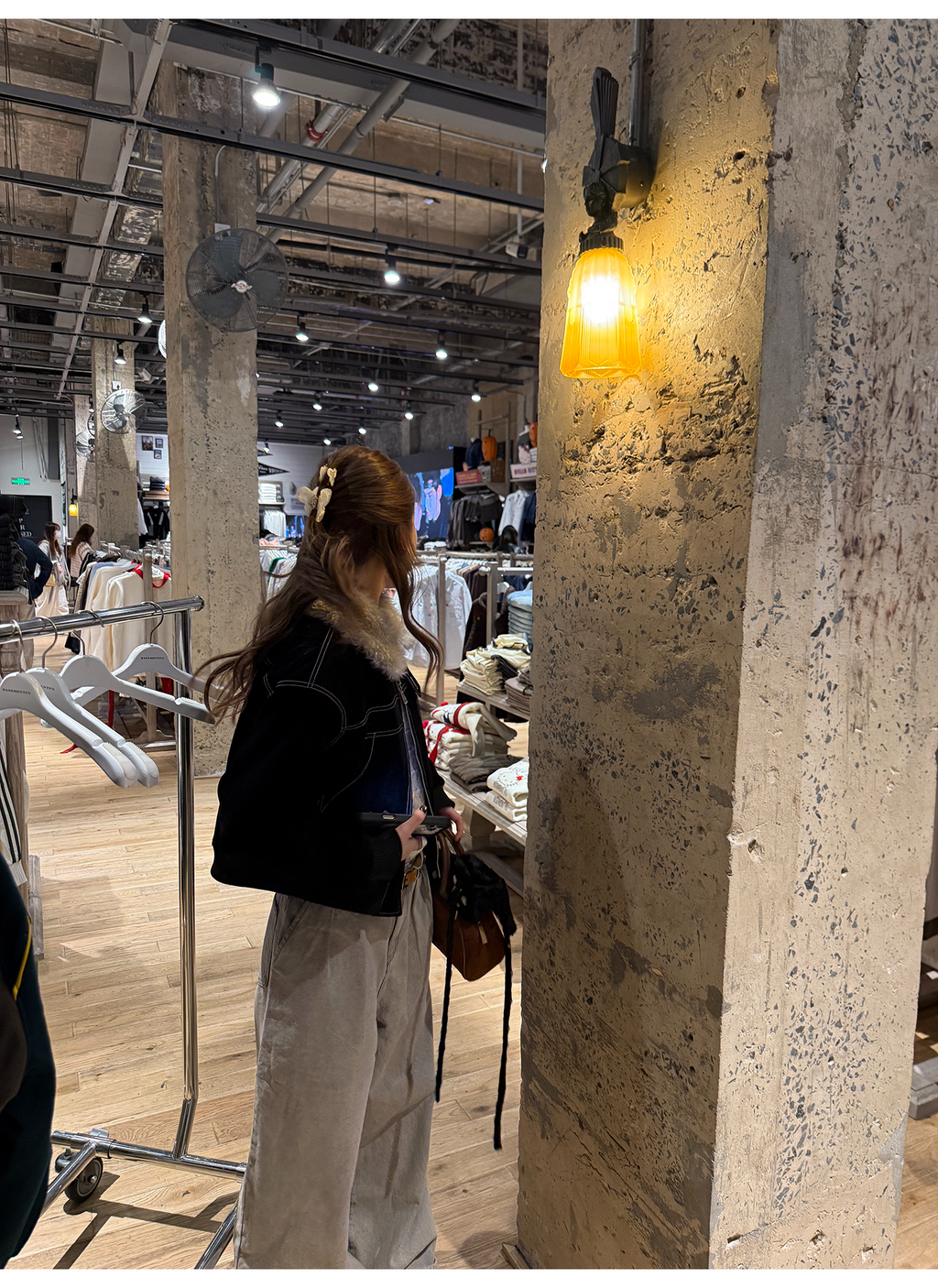 LelyMooch ステッチライン ファージャケット  LEM274