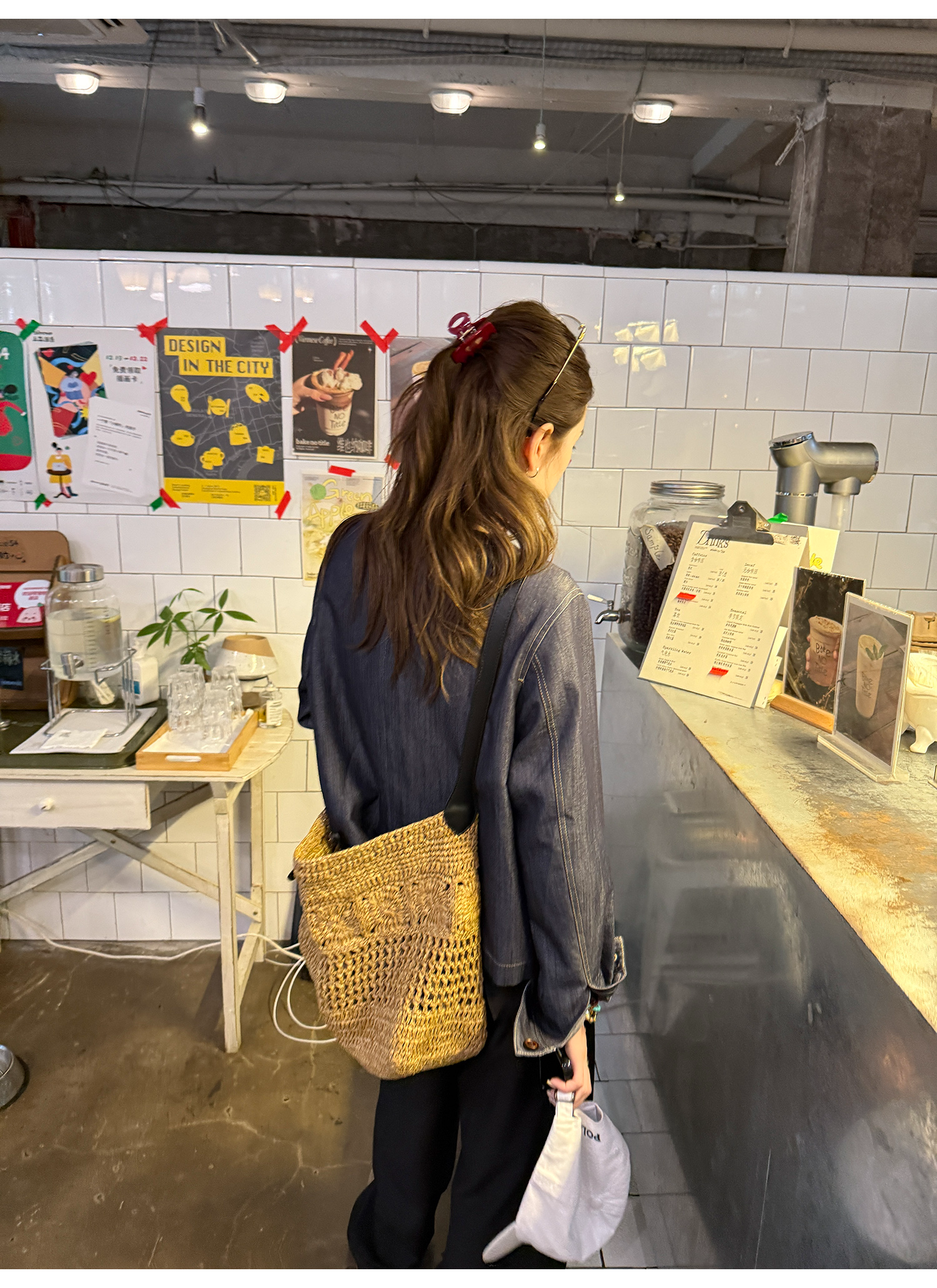 LelyMooch ショート丈 デニム風 ジャケット  LEM222