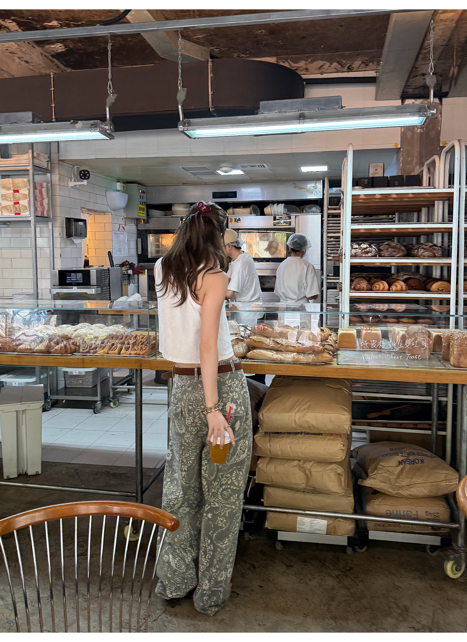 LelyMooch ペイズリー柄 ワイドパンツ  LEM221