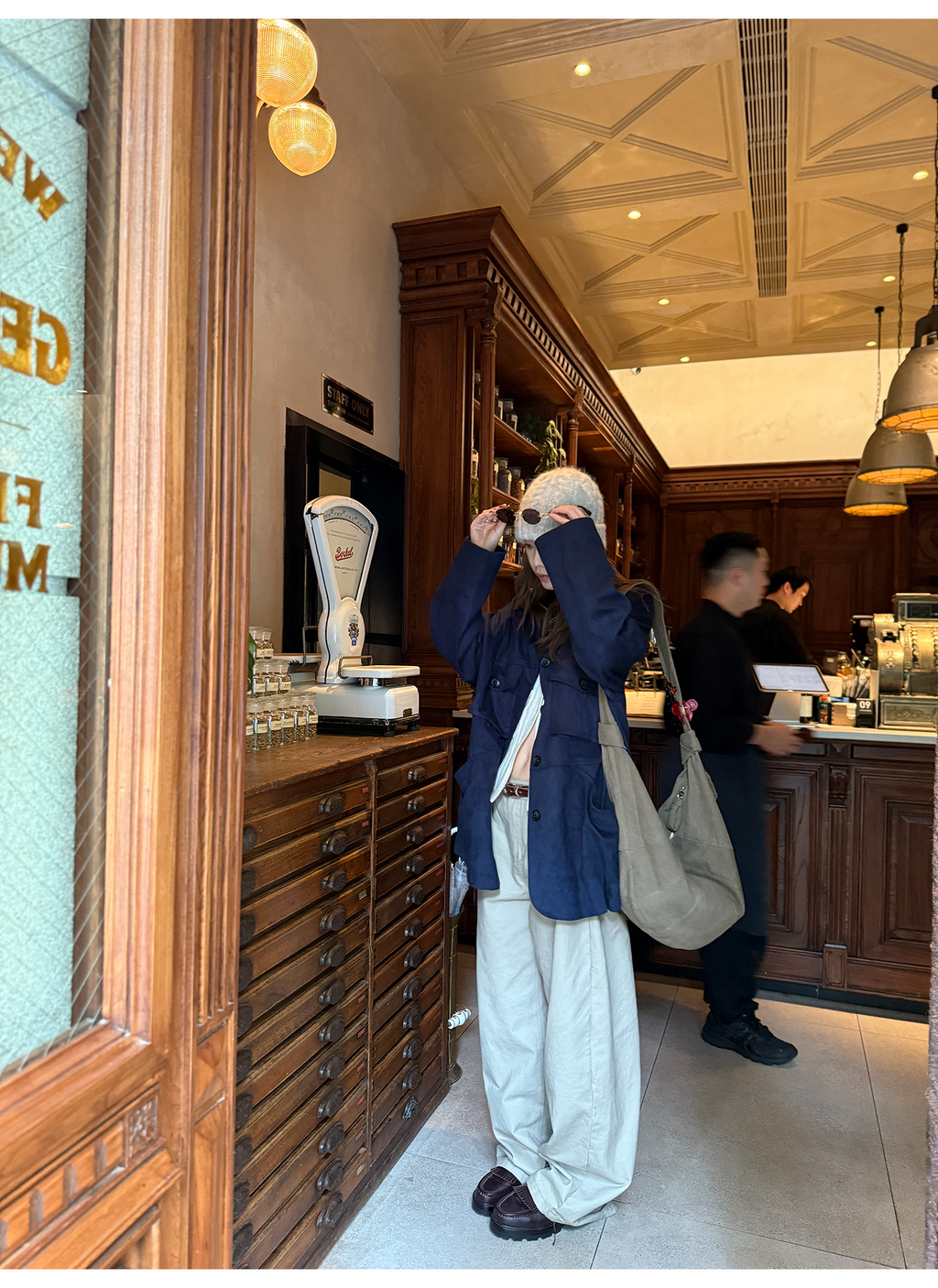 LelyMooch ウォッシュ加工×スタッズワイドパンツ　LEM243