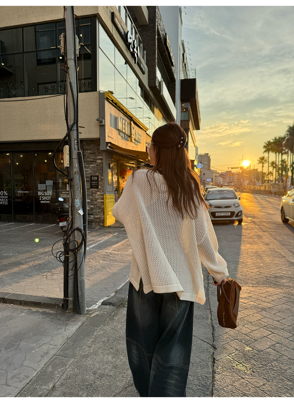 LelyMooch ゆるニットフリンジカーディガン  LEM249