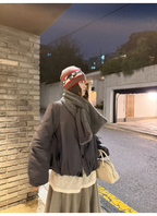 LelyMooch マフラー付き 中綿ブルゾン  LEM306