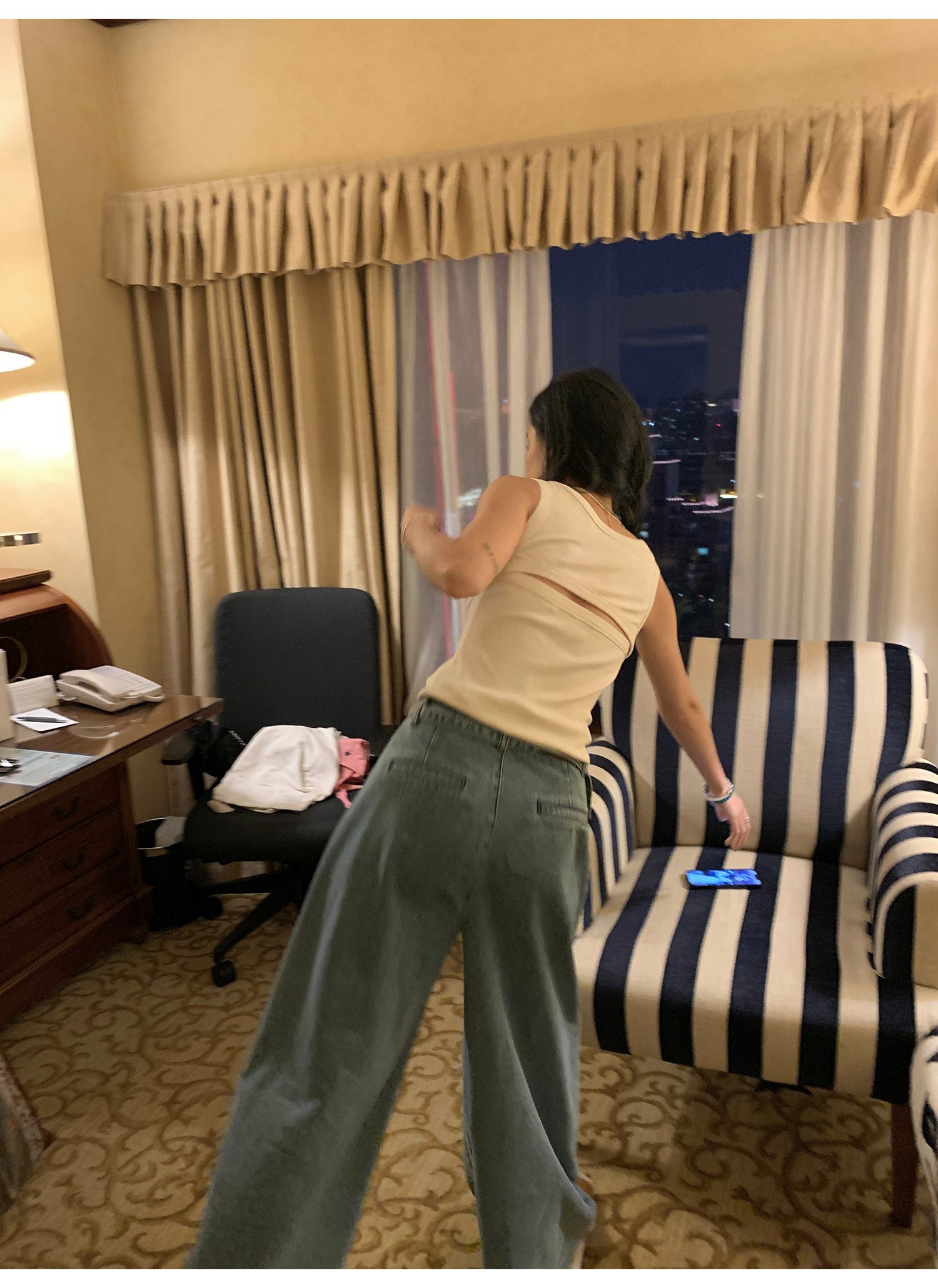 LelyMooch Back Lace Knit Tank Top LEM073