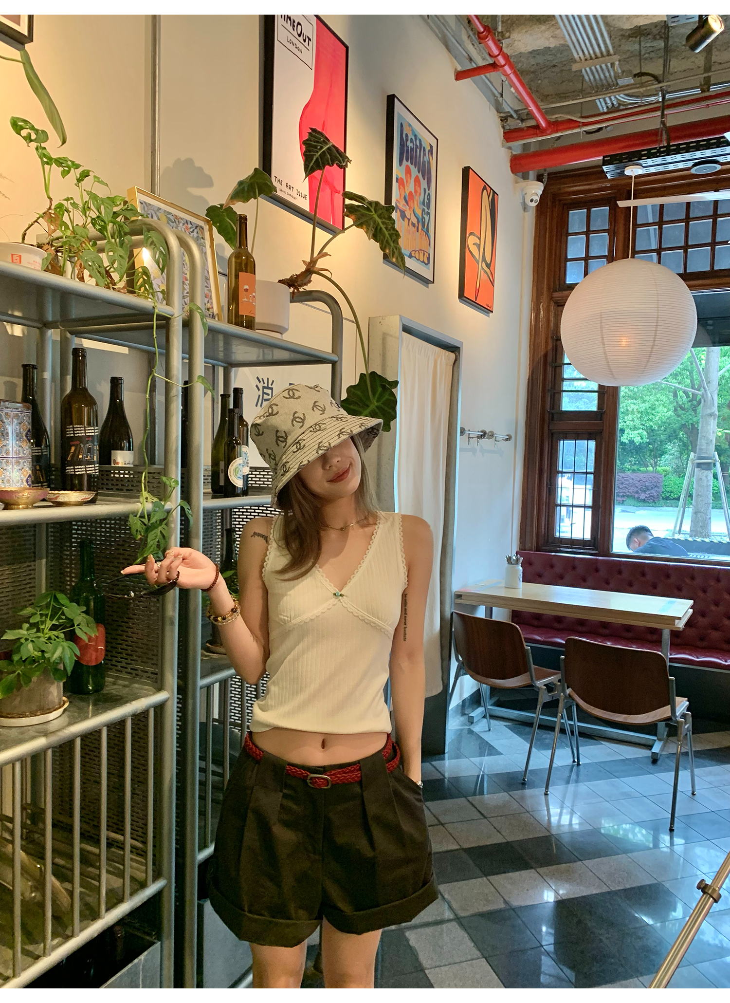 LelyMooch 楽ちん×細見え！2WAYロールアップショーパン  LEM161