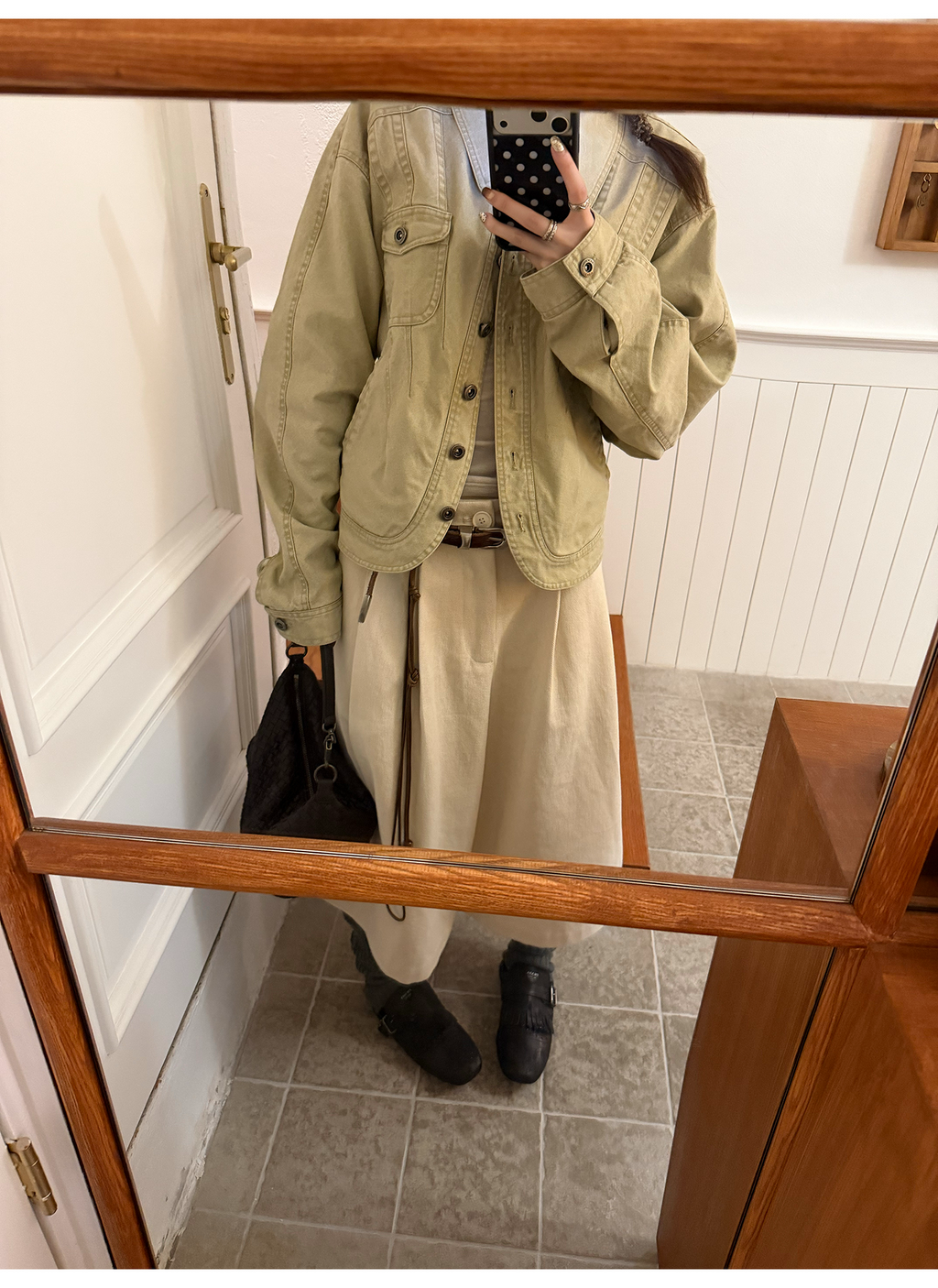 LelyMooch 裏フリースショートジャケット  LEM256