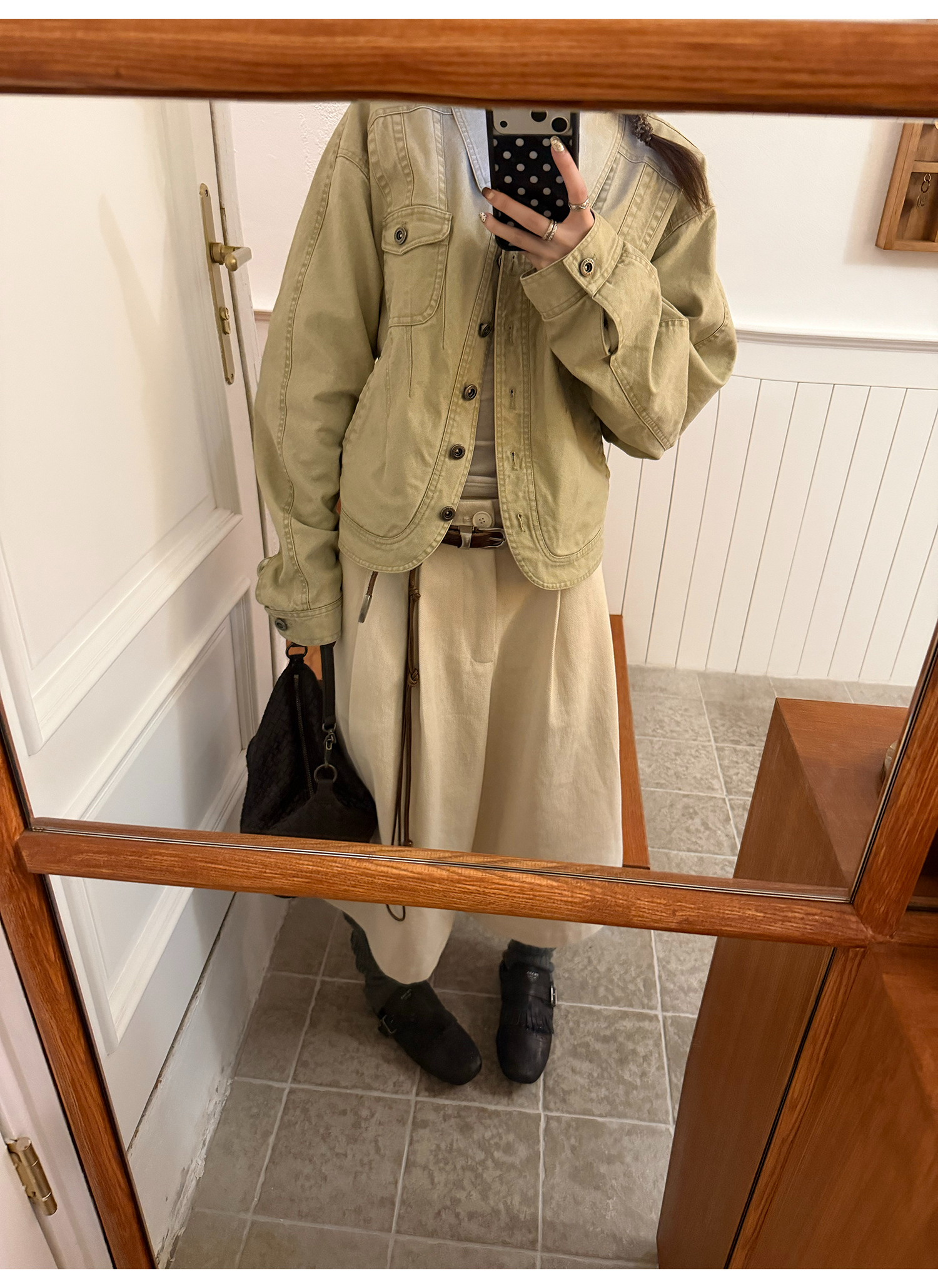 LelyMooch 裏フリースショートジャケット  LEM256