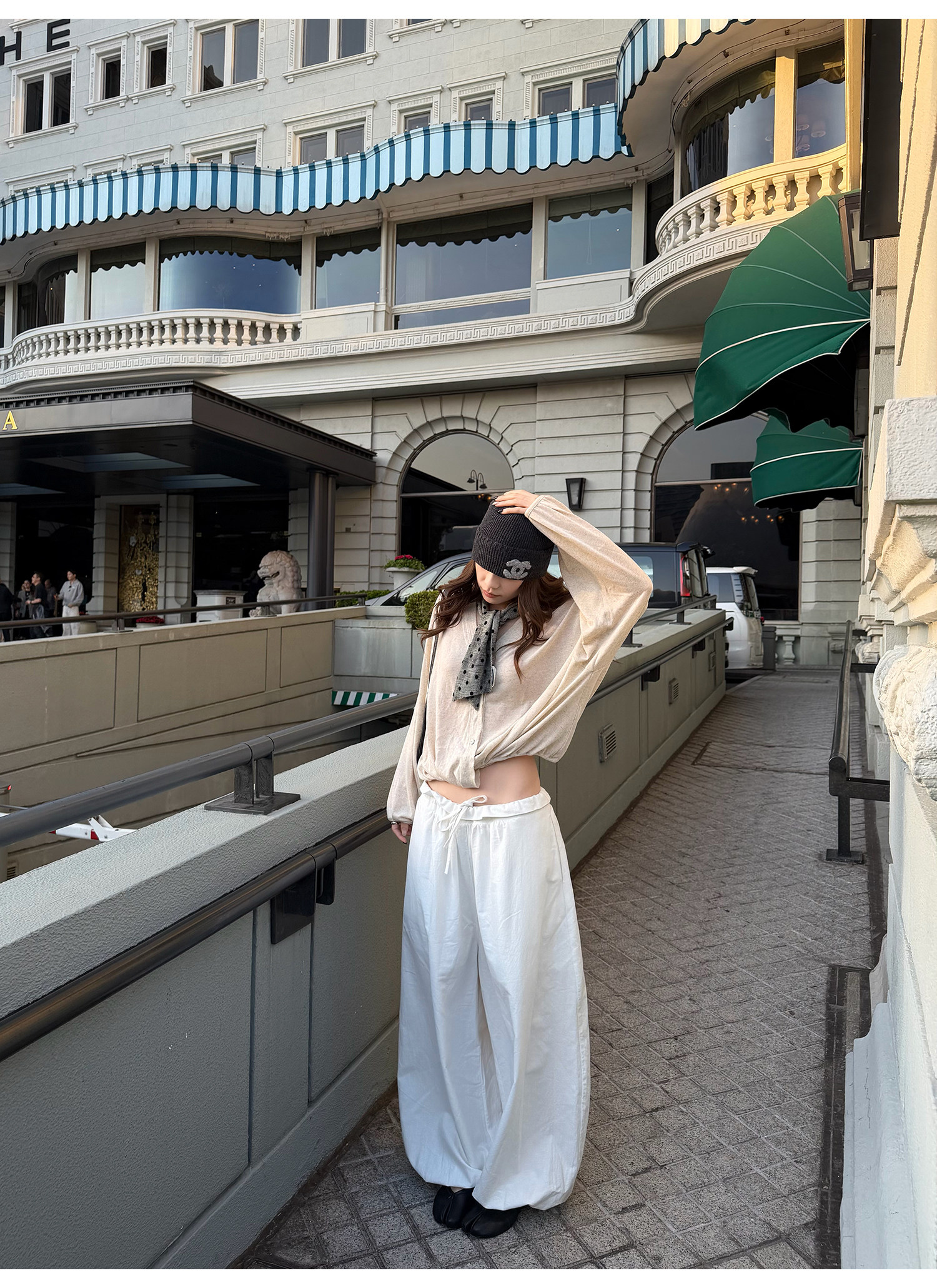 LelyMooch フリルウエスト バルーンワイドパンツ  LEM315