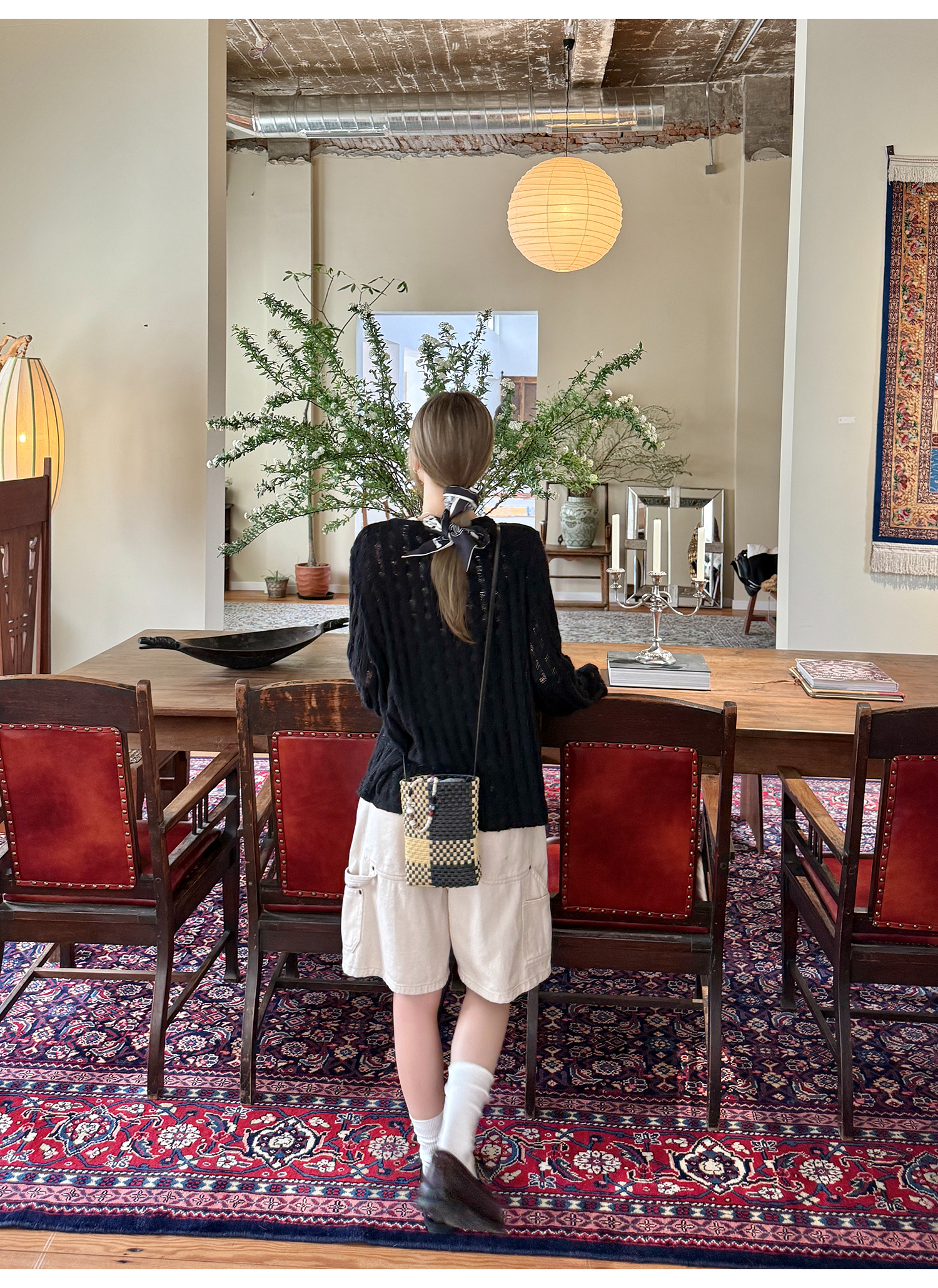 LelyMooch  夏万能デニム ハーフパンツ　マルチポケット  LEM118