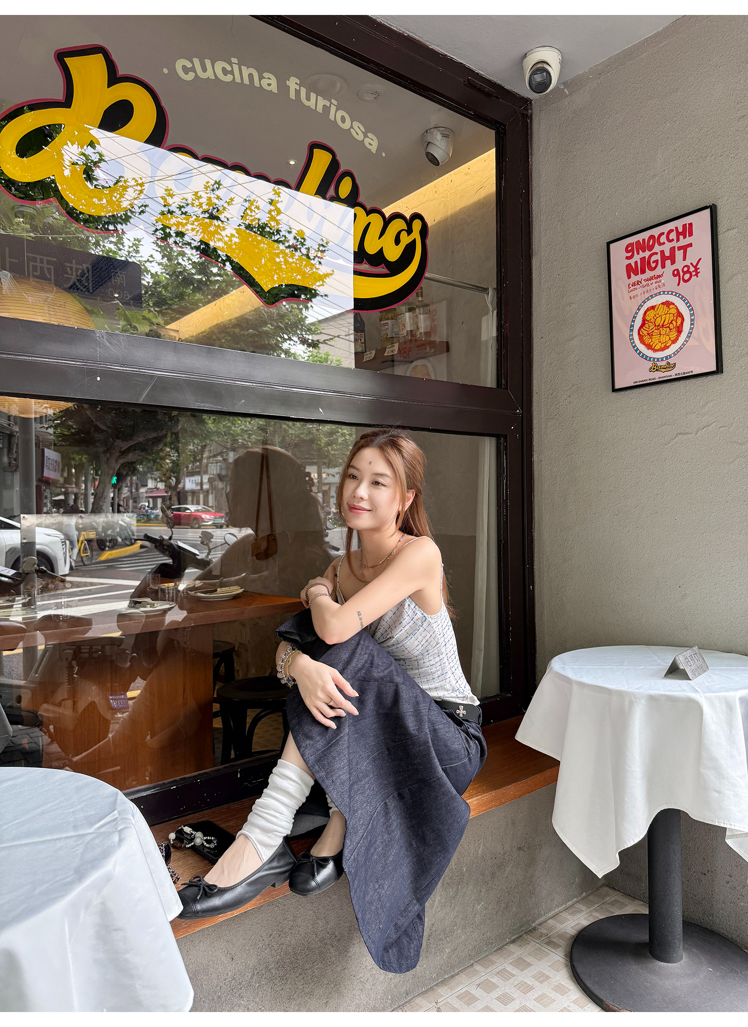 LelyMooch チェック柄 ドレープキャミトップス  LEM191