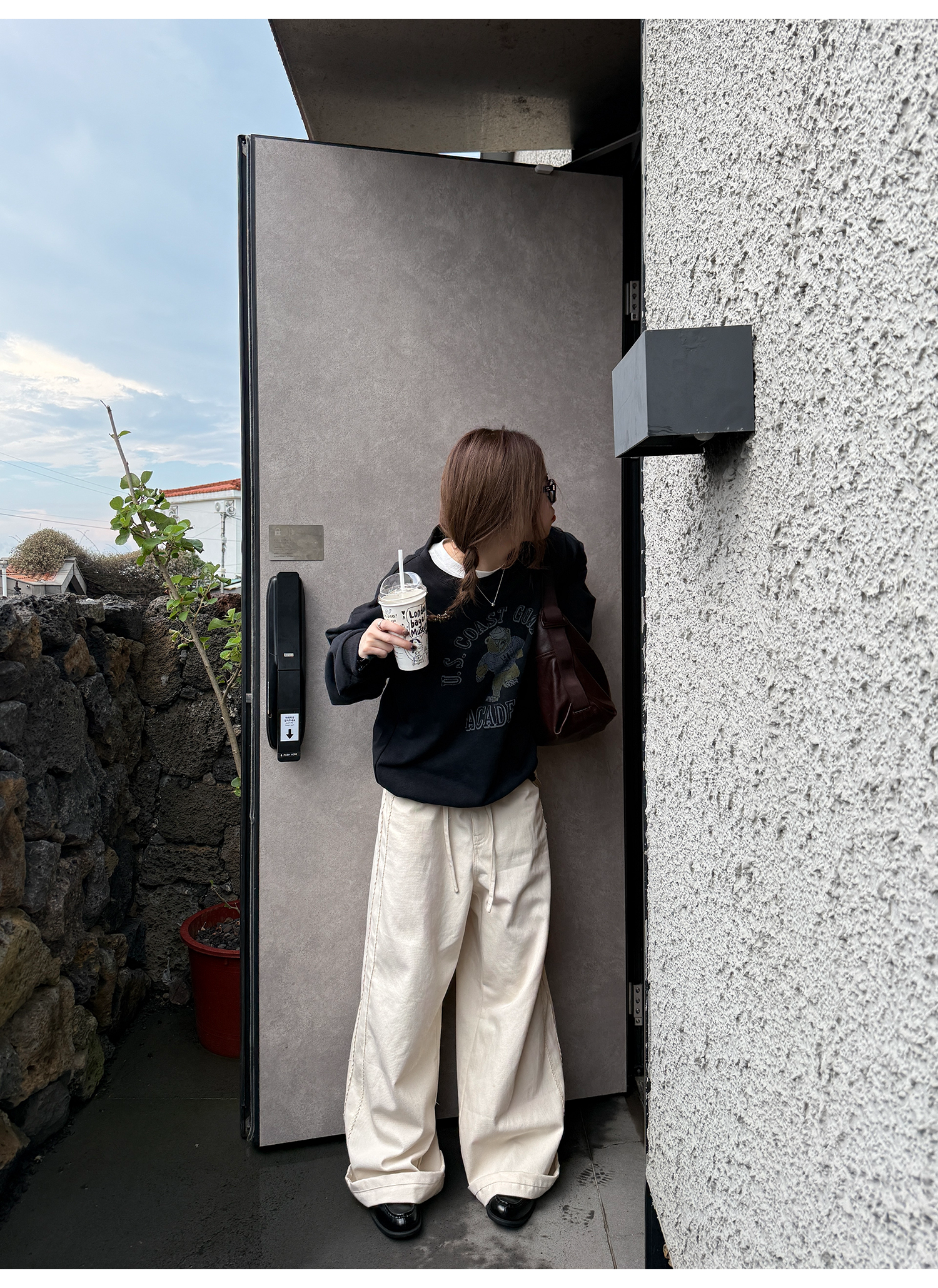 LelyMooch ウエストコードワイドパンツ  LEM229