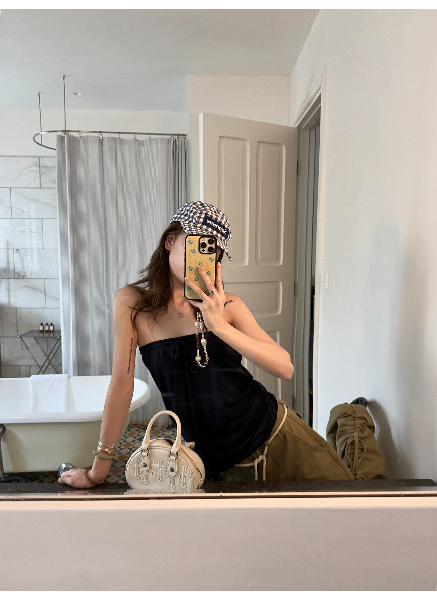 LelyMooch ブルートーンチューブトップ  LEM212