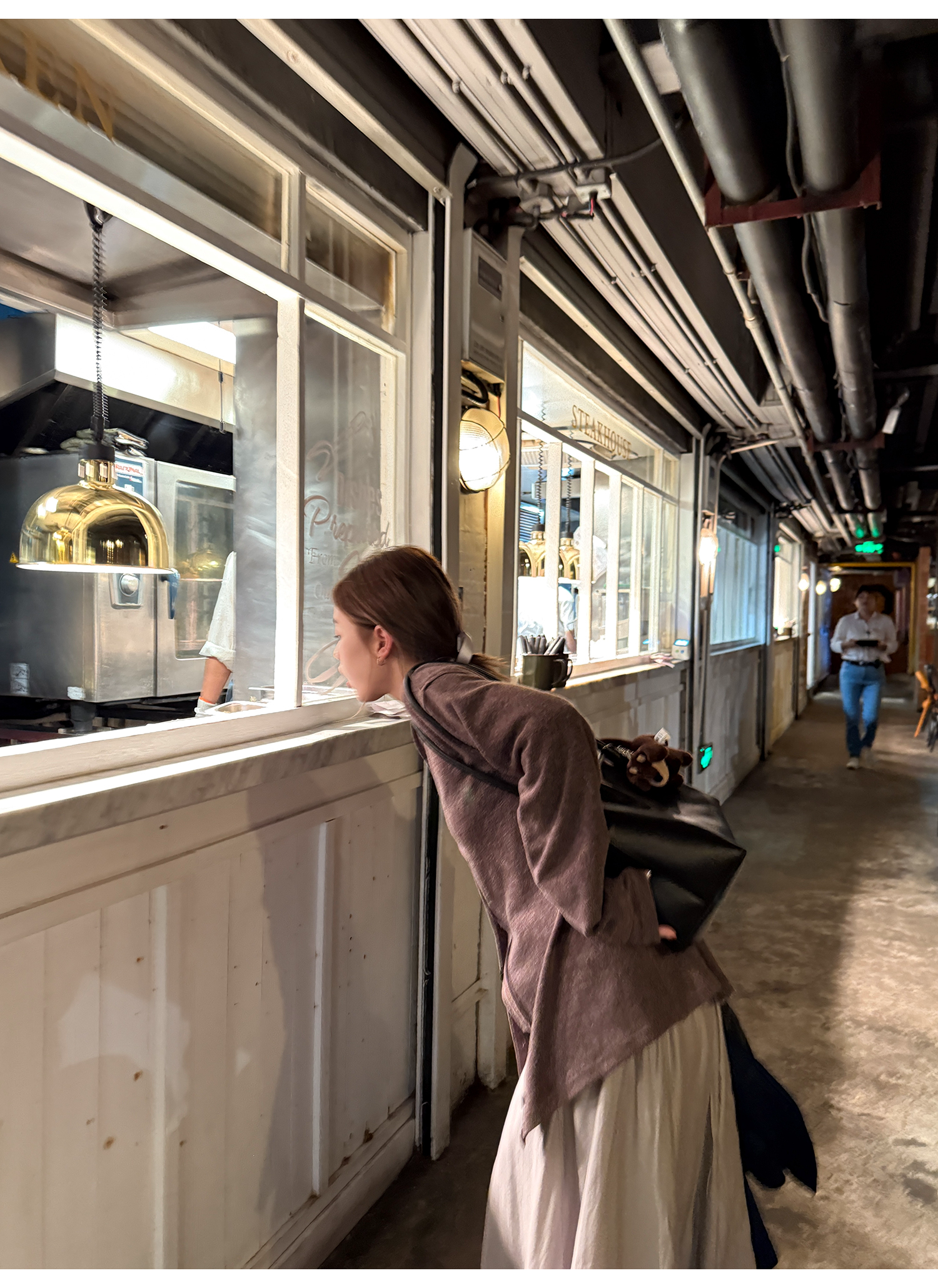 LelyMooch Vネック フェイクウールカーディガン 秋LEM234