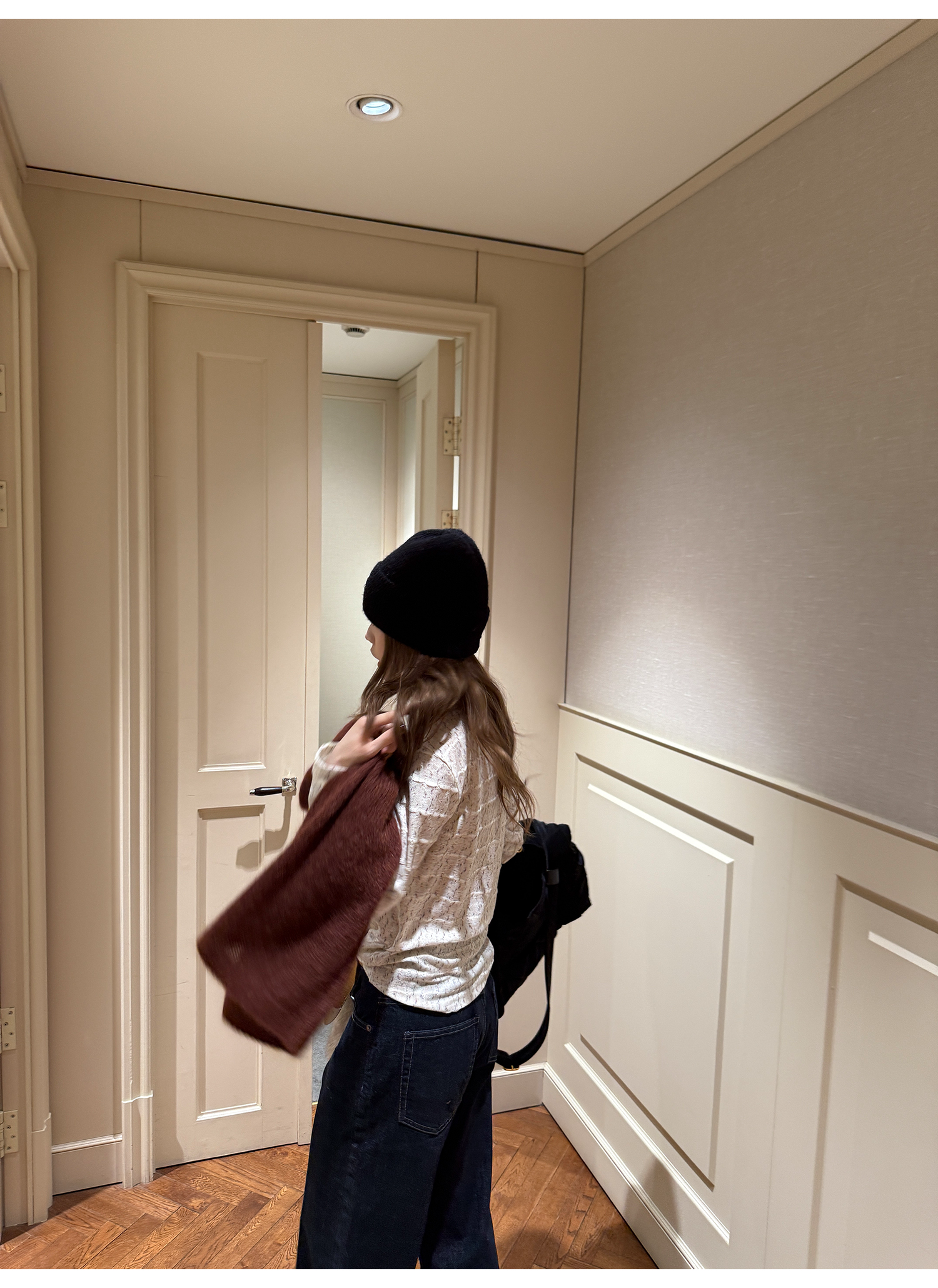 LelyMooch レースタッチ クルーネックトップス  LEM272