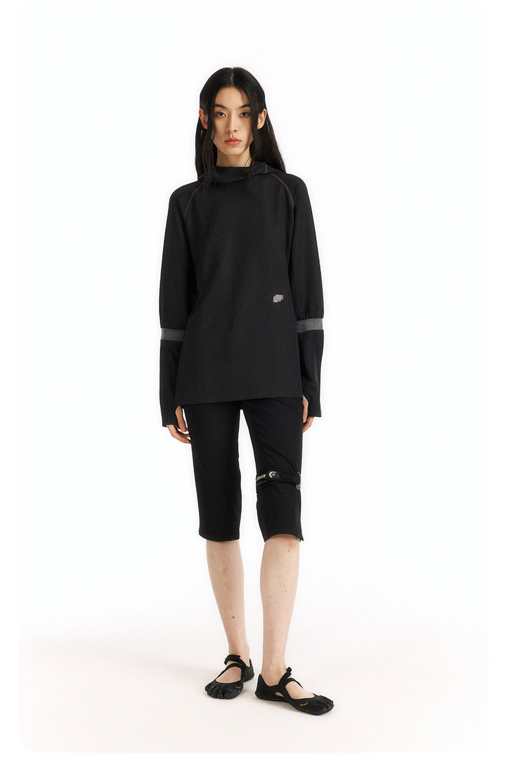 メッシュワッフルフーディー  LOM091