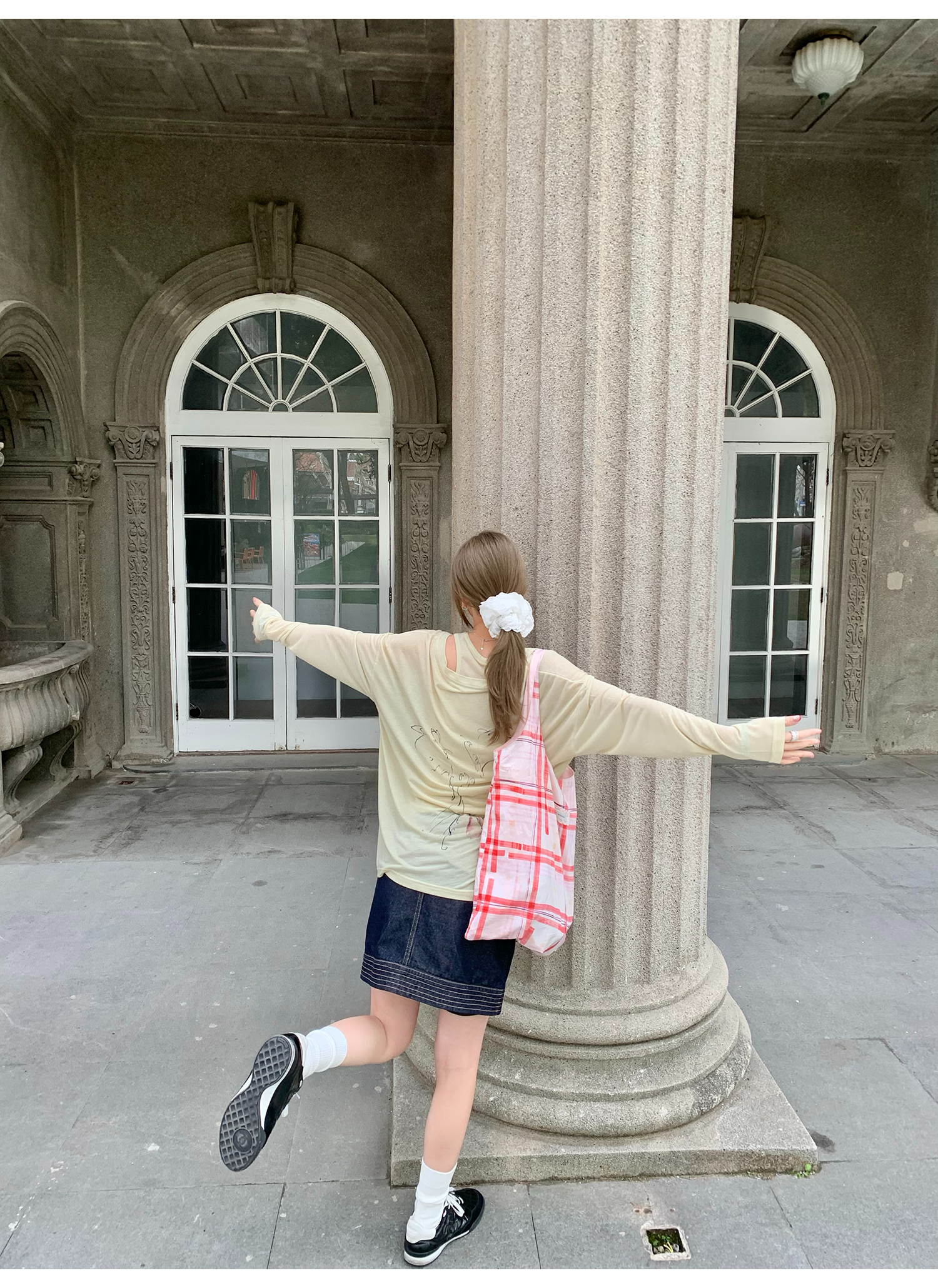 LelyMooch 　デニムスカート‌  インディゴ　LEM129